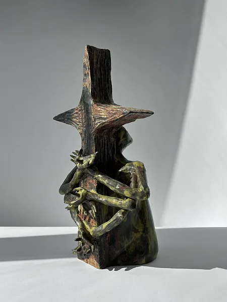 Image of Мій хрест by VITALIY KRASUTSKIY, size: 37х22х20см, made of ceramics, Sculpture medium, from Lviv, part of the Series 1 series Photo 3 of 7.