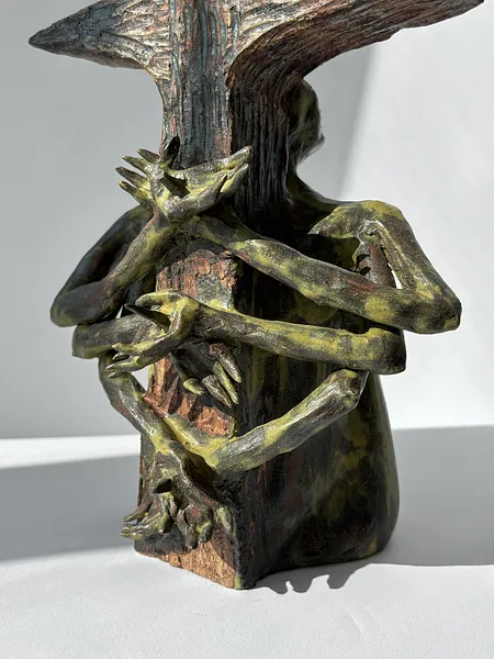Image of Мій хрест by VITALIY KRASUTSKIY, size: 37х22х20см, made of ceramics, Sculpture medium, from Lviv, part of the Series 1 series Photo 4 of 7.