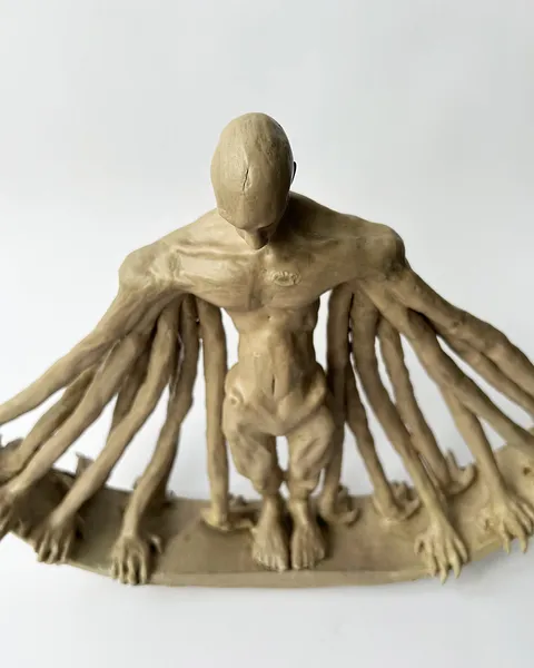 Image of Баланс by VITALIY KRASUTSKIY, size: 44х32х8 см, made of ceramics, Sculpture medium, from Lviv, part of the Series 1 series Photo 6 of 9.