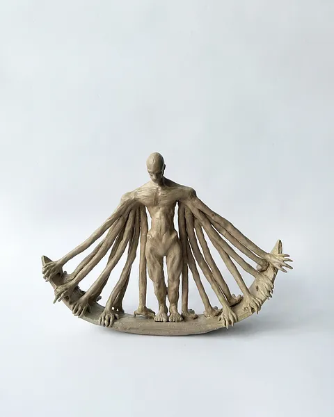 Image of Баланс by VITALIY KRASUTSKIY, size: 44х32х8 см, made of ceramics, Sculpture medium, from Lviv, part of the Series 1 series Photo 9 of 9.