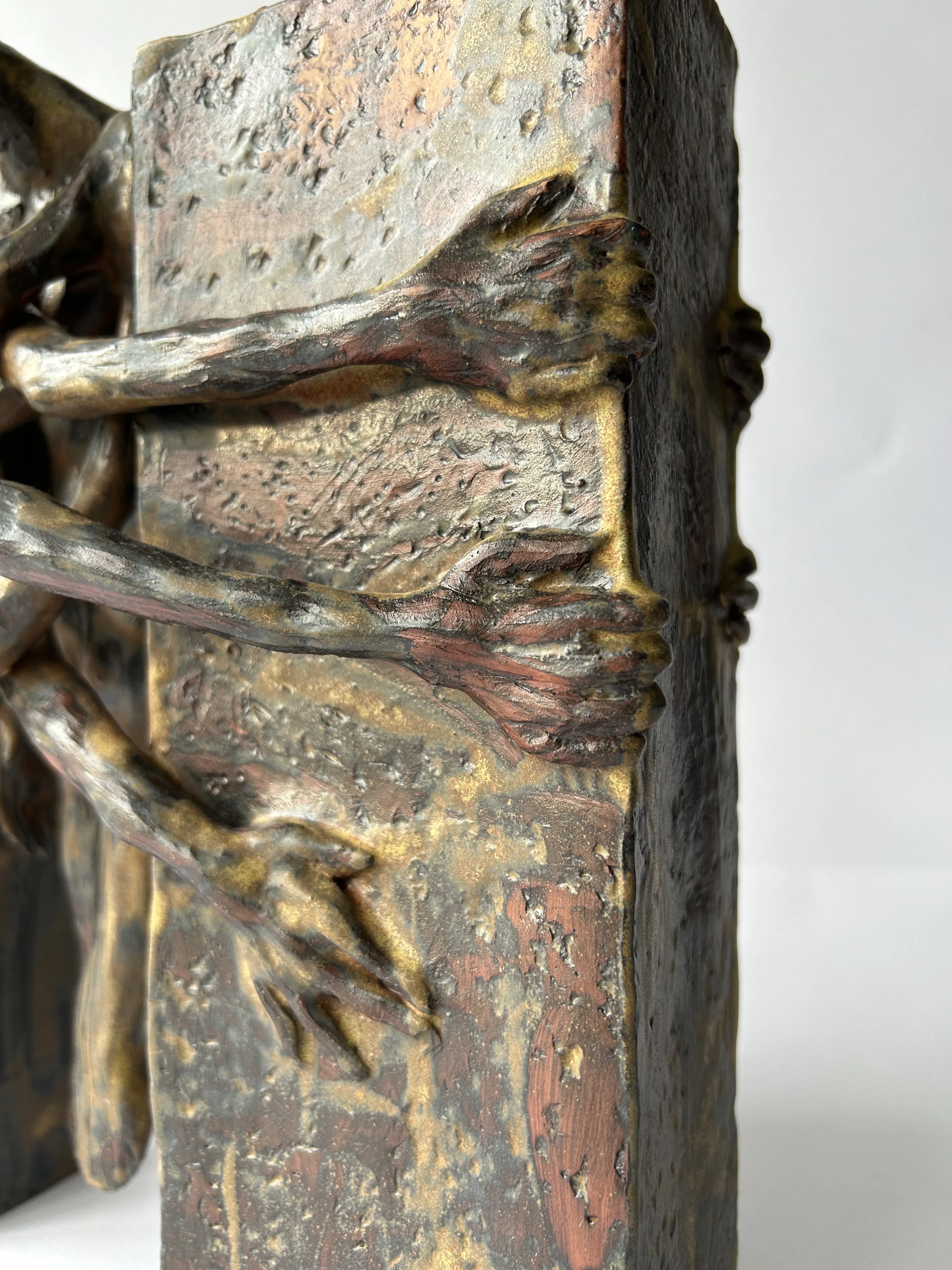 Image of Самообмеження by VITALIY KRASUTSKIY, size:  30x30x15 cm, made of pottery, Sculpture medium, from Lviv, part of the Series 1 series, priced at $600 Photo 4 of 10.