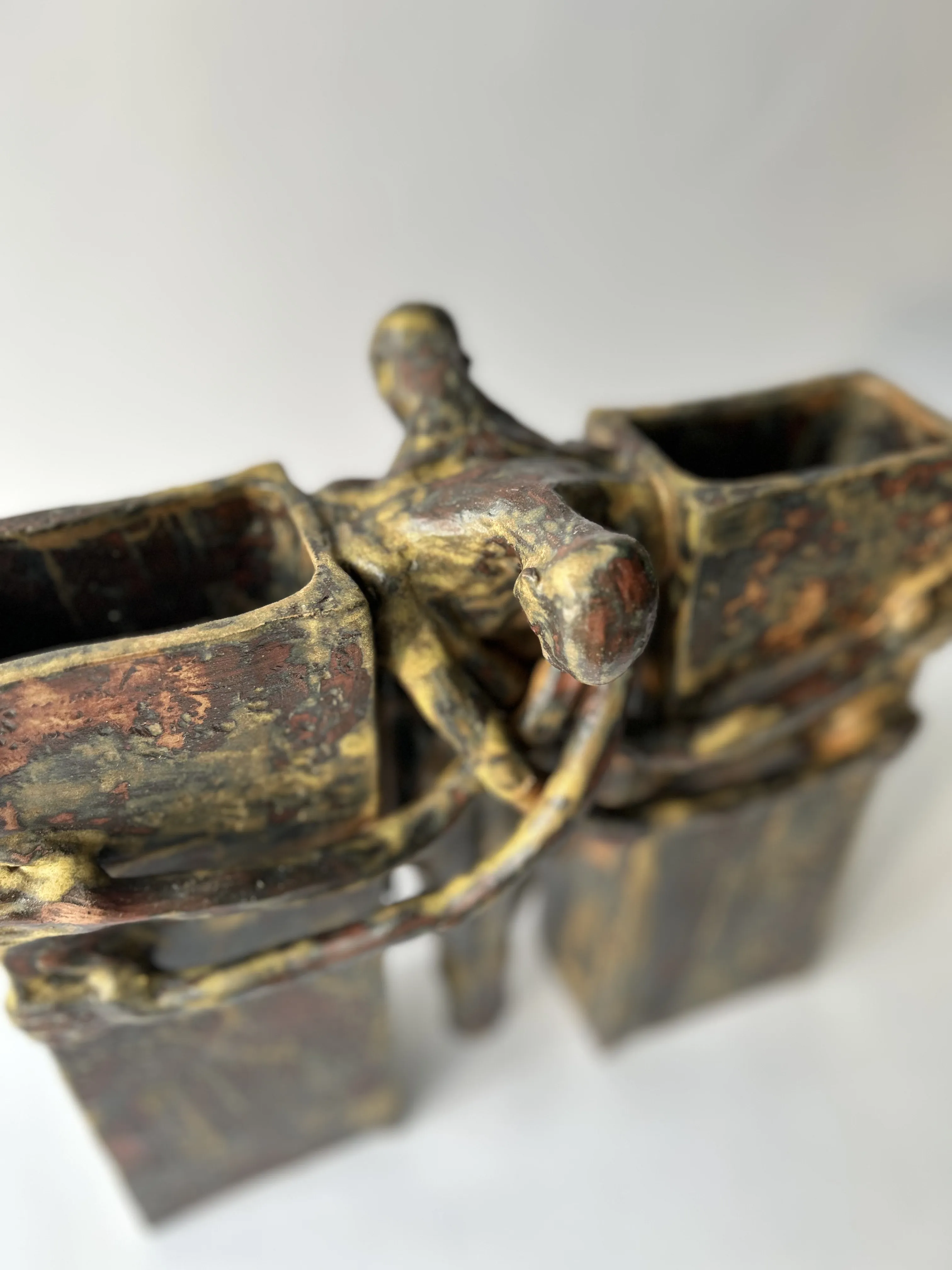 Image of Самообмеження by VITALIY KRASUTSKIY, size:  30x30x15 cm, made of pottery, Sculpture medium, from Lviv, part of the Series 1 series, priced at $600 Photo 6 of 10.