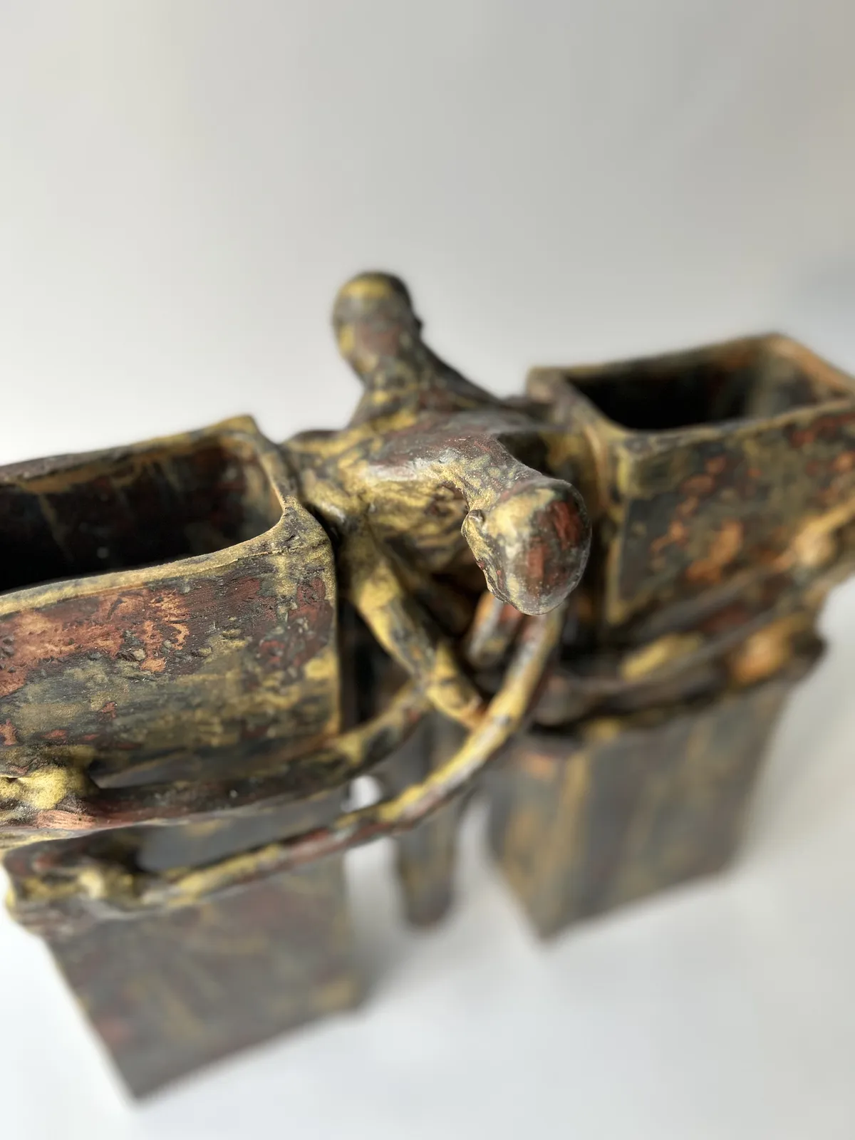 Image of Self-restraint by VITALIY KRASUTSKIY, made of pottery, Sculpture medium, from Lviv, part of the Series 1 series, priced at €600 Photo 6 of 10.