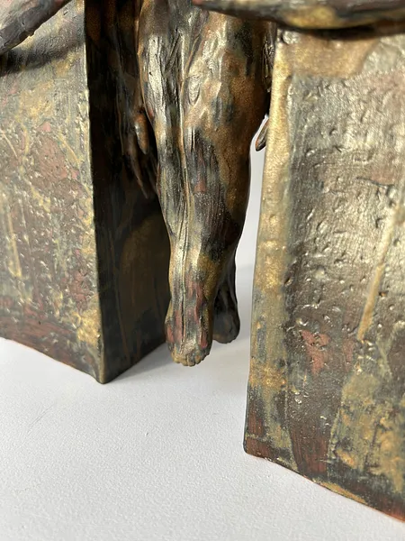 Image of Самообмеження by VITALIY KRASUTSKIY, size:  30x30x15 cm, made of pottery, Sculpture medium, from Lviv, part of the Series 1 series, priced at $600 Photo 8 of 10.