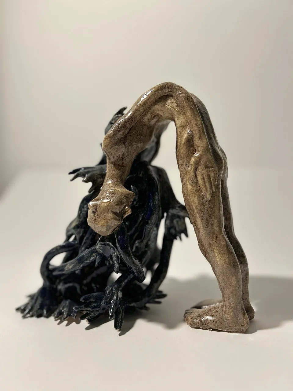 Image of Thoughts by VITALIY KRASUTSKIY, made of Chamotte clay, glazes, Sculpture medium, from Lviv, part of the Series 1 series Photo 2 of 5.