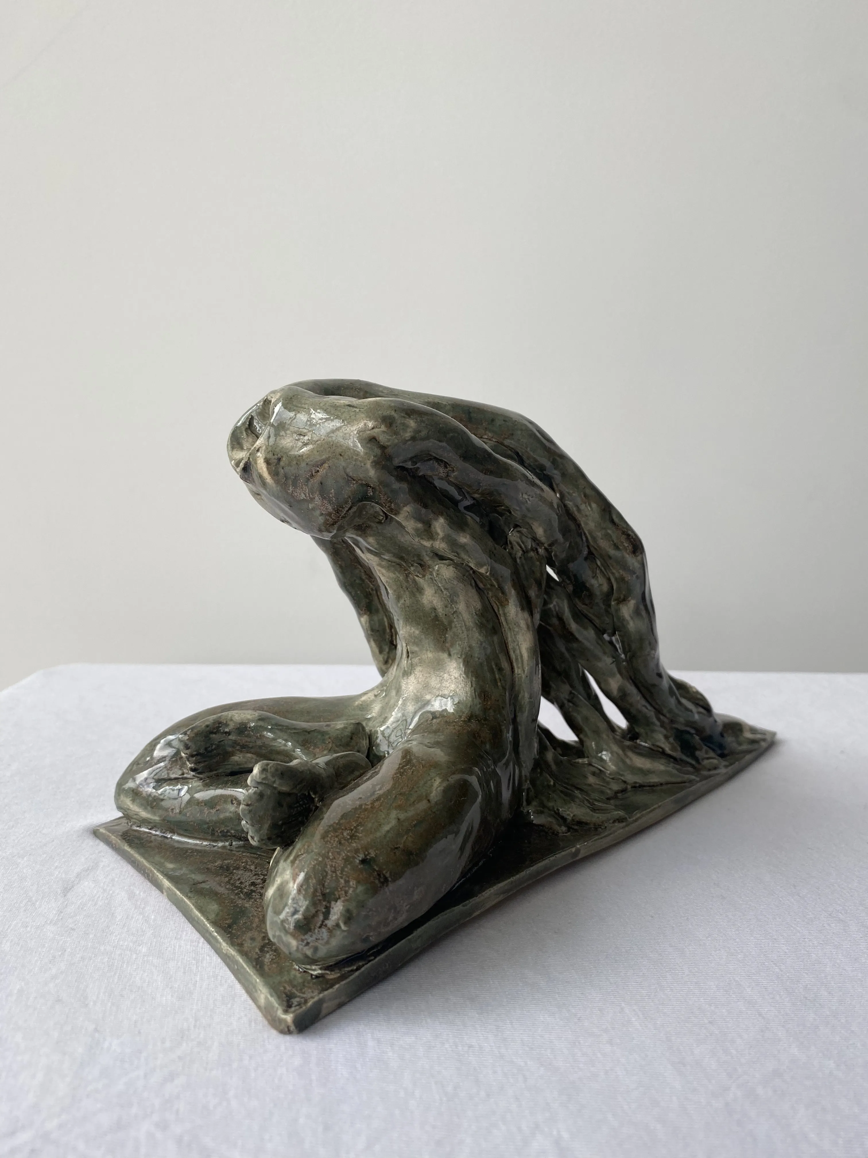 Image of Rooted soul by VITALIY KRASUTSKIY, size: 24х12х14, made of Chamotte clay, glazes, Sculpture medium, from Lviv, part of the Series 1 series Photo 1 of 9.
