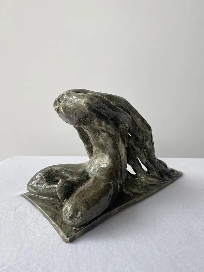 Image of Rooted soul by VITALIY KRASUTSKIY, size: 24х12х14, made of Chamotte clay, glazes, Sculpture medium, from Lviv, part of the Series 1 series Photo 1 of 9.