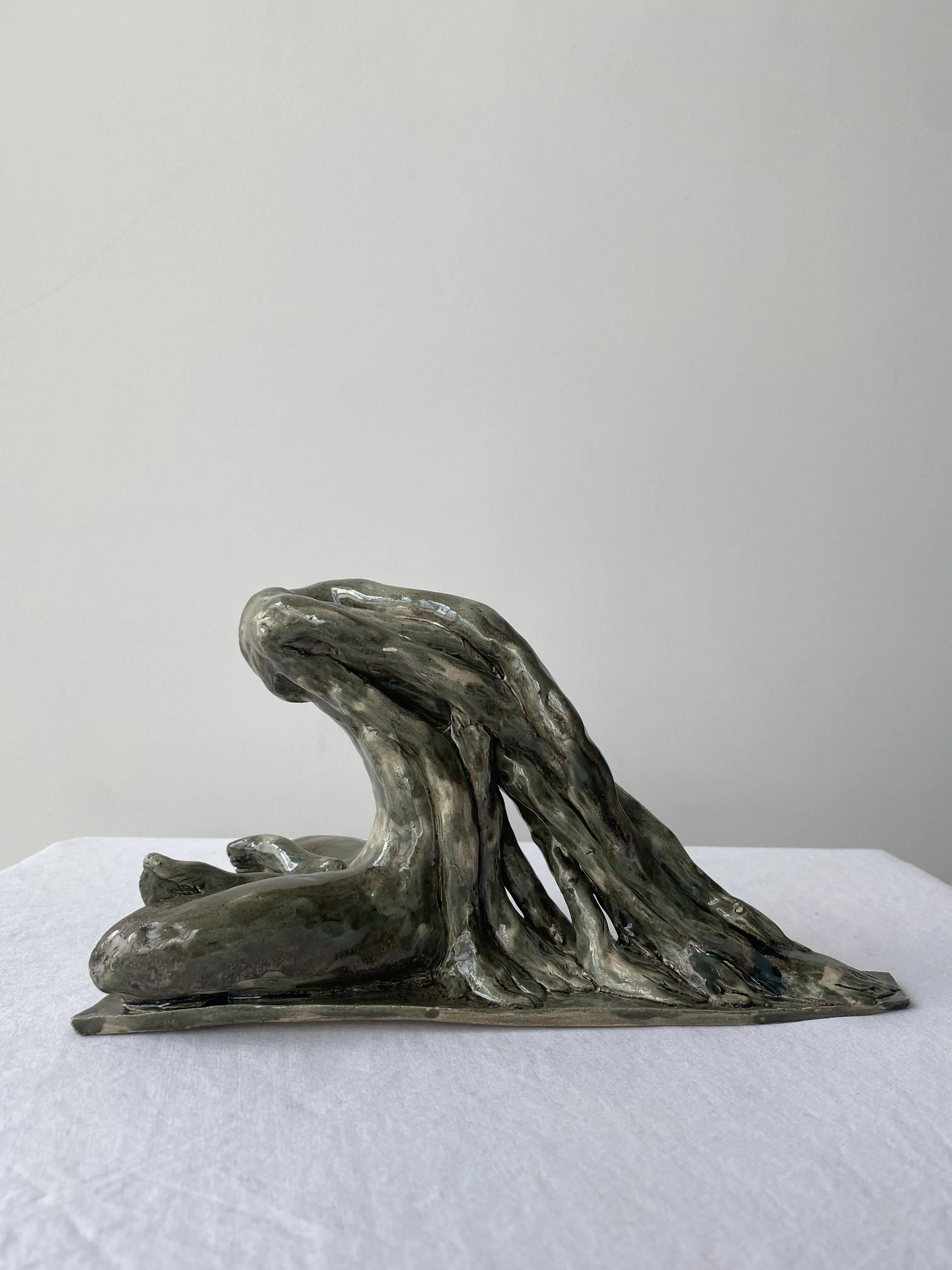 Image of Rooted soul by VITALIY KRASUTSKIY, made of Chamotte clay, glazes, Sculpture medium, from Lviv, part of the Series 1 series Photo 2 of 9.