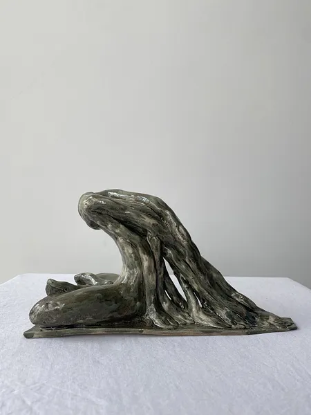 Image of Rooted soul by VITALIY KRASUTSKIY, size: 24х12х14, made of Chamotte clay, glazes, Sculpture medium, from Lviv, part of the Series 1 series Photo 2 of 9.