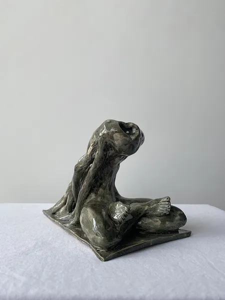 Image of Rooted soul by VITALIY KRASUTSKIY, size: 24х12х14, made of Chamotte clay, glazes, Sculpture medium, from Lviv, part of the Series 1 series Photo 3 of 9.