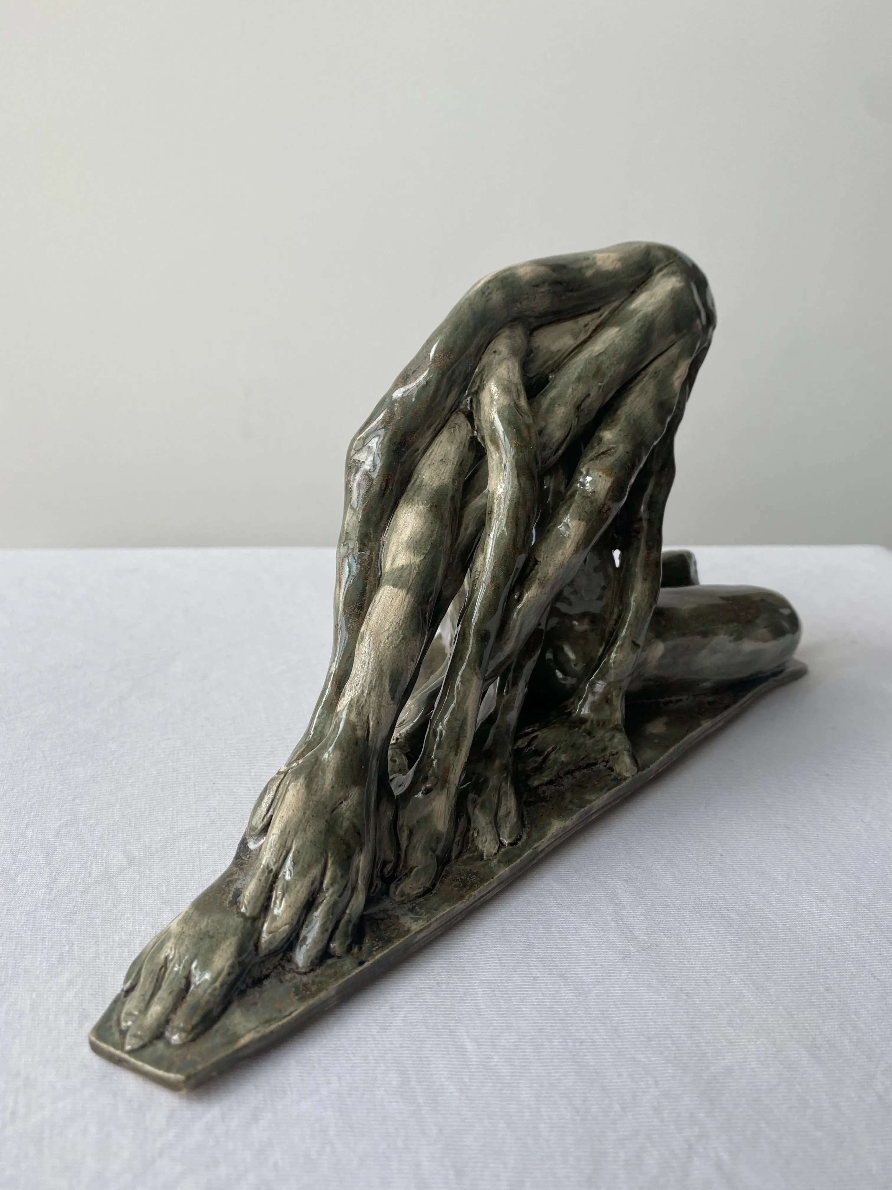 Image of Rooted soul by VITALIY KRASUTSKIY, size: 24х12х14, made of Chamotte clay, glazes, Sculpture medium, from Lviv, part of the Series 1 series Photo 4 of 9.