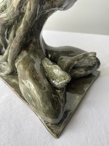 Image of Rooted soul by VITALIY KRASUTSKIY, size: 24х12х14, made of Chamotte clay, glazes, Sculpture medium, from Lviv, part of the Series 1 series Photo 5 of 9.