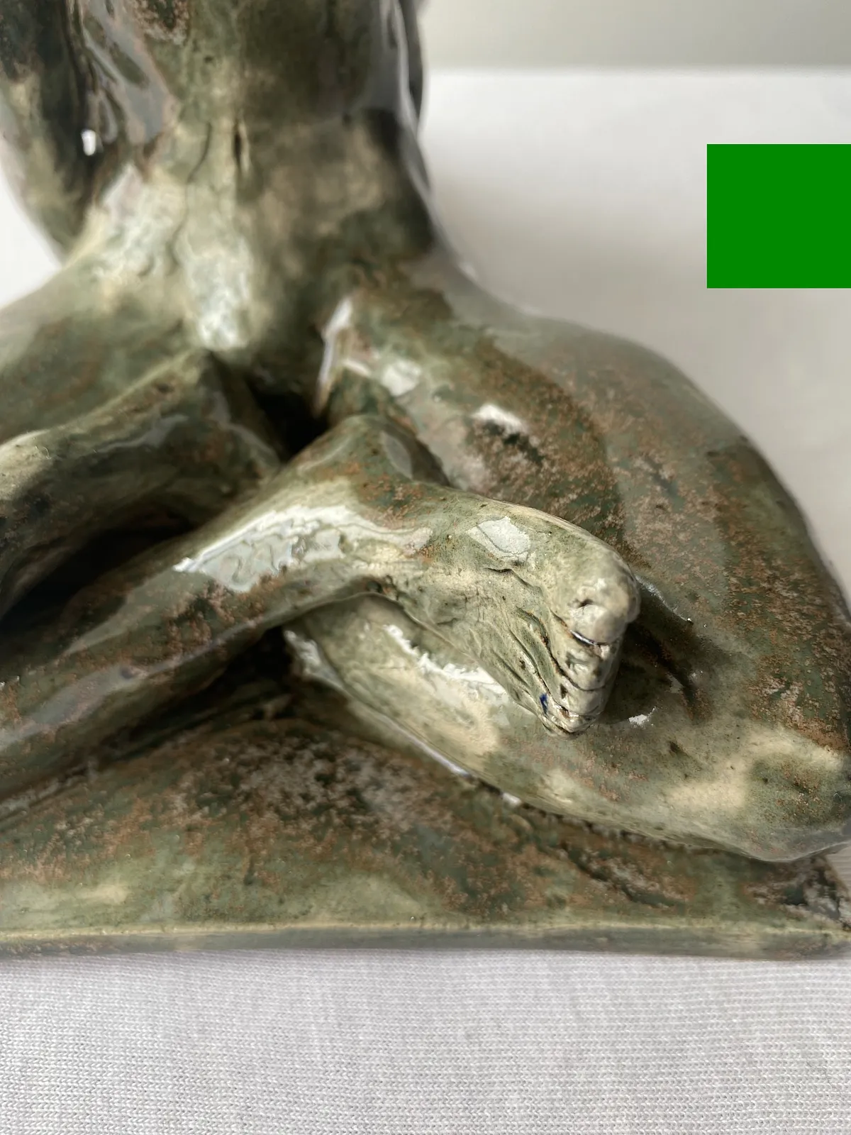 Image of Rooted soul by VITALIY KRASUTSKIY, made of Chamotte clay, glazes, Sculpture medium, from Lviv, part of the Series 1 series Photo 6 of 9.