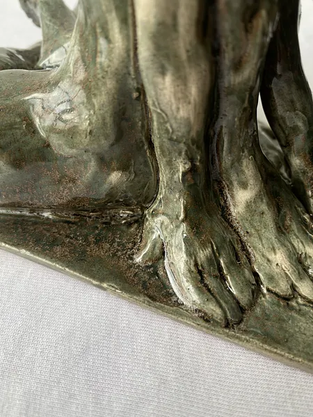 Image of Rooted soul by VITALIY KRASUTSKIY, size: 24х12х14, made of Chamotte clay, glazes, Sculpture medium, from Lviv, part of the Series 1 series Photo 7 of 9.