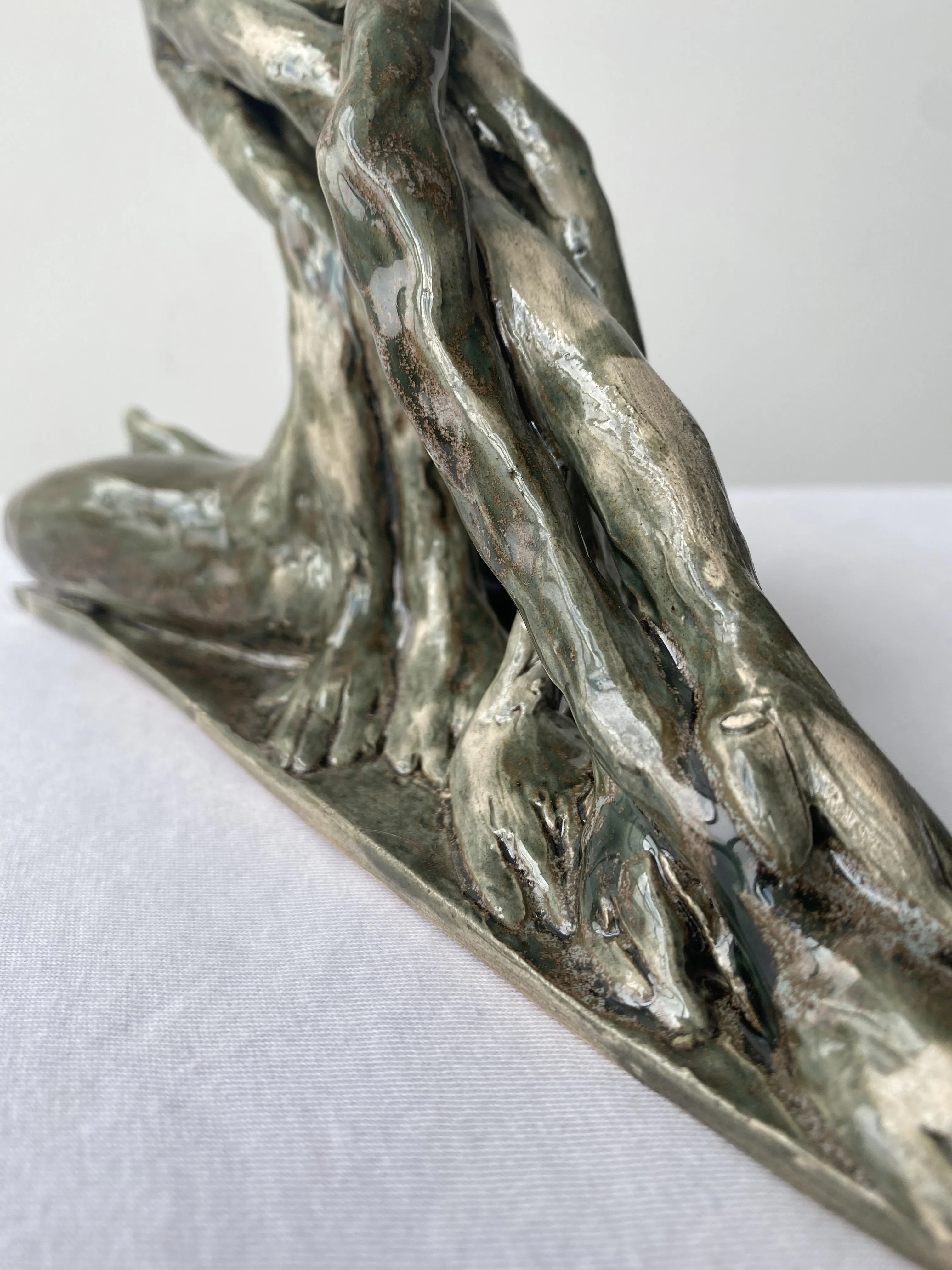 Image of Rooted soul by VITALIY KRASUTSKIY, size: 24х12х14, made of Chamotte clay, glazes, Sculpture medium, from Lviv, part of the Series 1 series Photo 8 of 9.