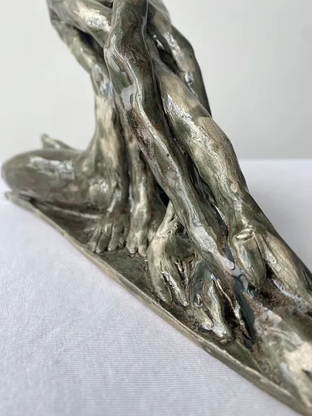 Image of Rooted soul by VITALIY KRASUTSKIY, size: 24х12х14, made of Chamotte clay, glazes, Sculpture medium, from Lviv, part of the Series 1 series Photo 8 of 9.