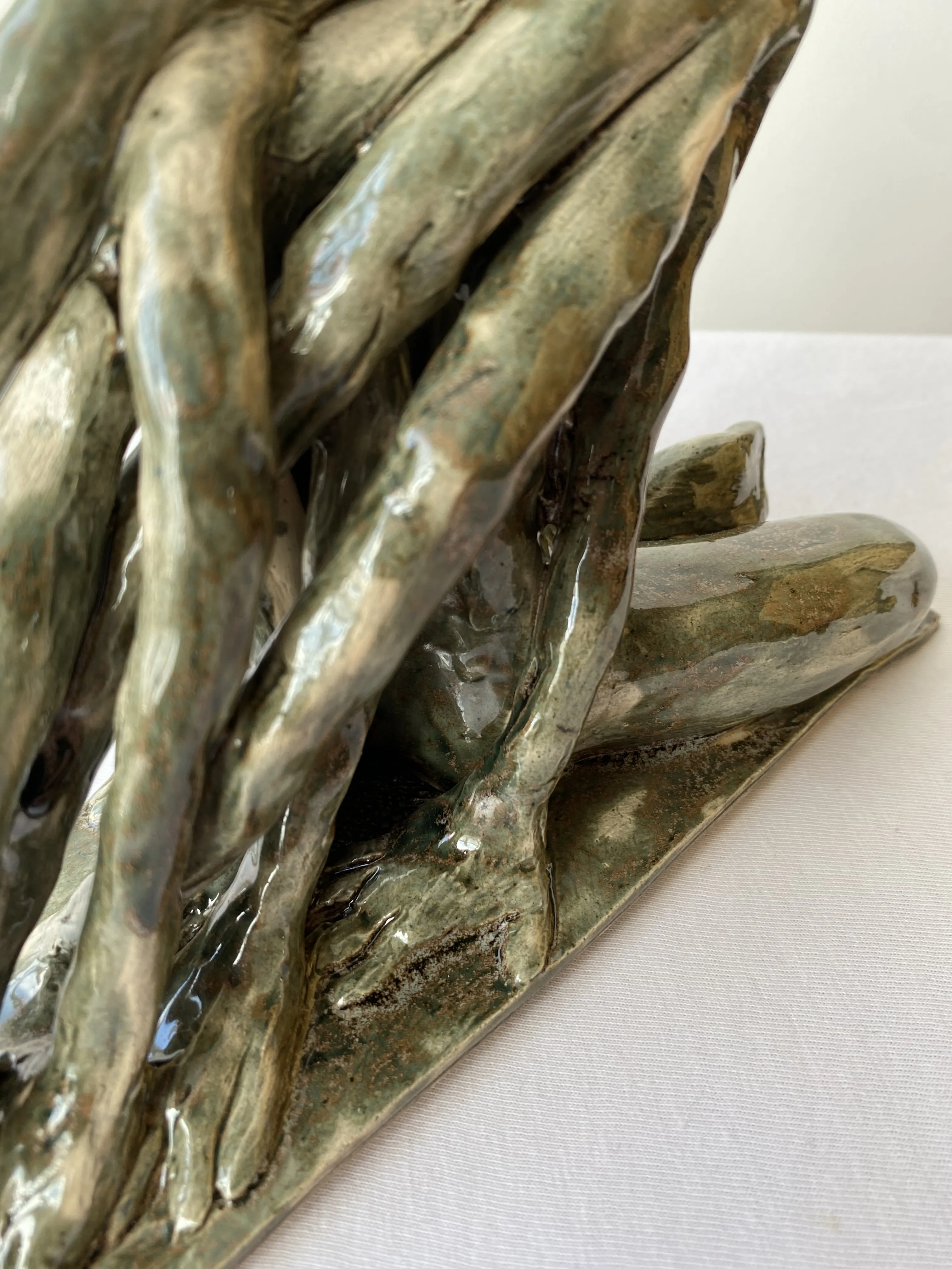 Image of Rooted soul by VITALIY KRASUTSKIY, size: 24х12х14, made of Chamotte clay, glazes, Sculpture medium, from Lviv, part of the Series 1 series Photo 9 of 9.