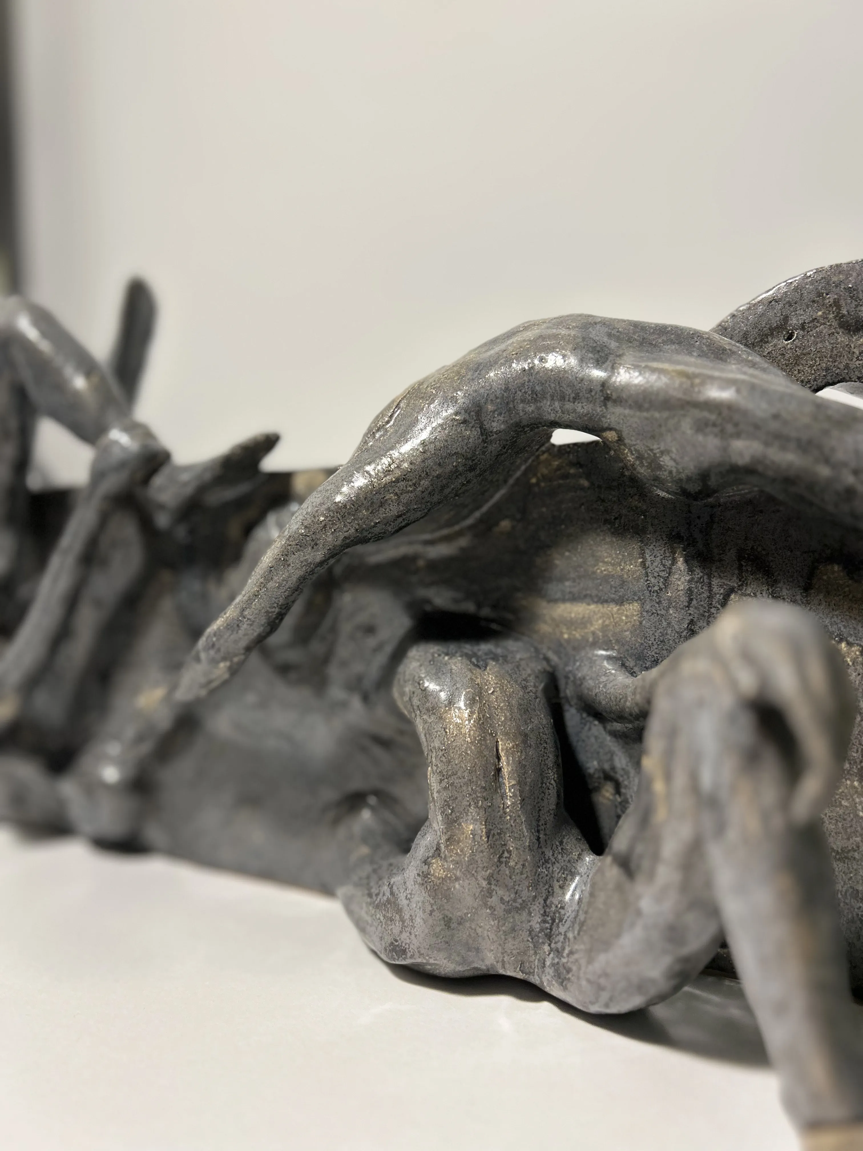 Image of Wall of Emotions by VITALIY KRASUTSKIY, size: 50х23х10см, made of Chamotte clay, glazes, Sculpture medium, from Lviv, part of the Series 1 series Photo 7 of 12.