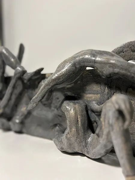 Image of Wall of Emotions by VITALIY KRASUTSKIY, size: 50х23х10см, made of Chamotte clay, glazes, Sculpture medium, from Lviv, part of the Series 1 series Photo 7 of 12.