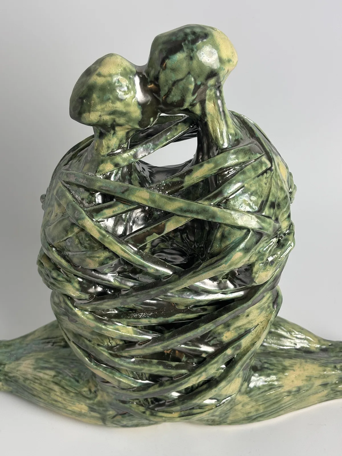 Image of Love by VITALIY KRASUTSKIY, made of Chamotte clay, glazes, Sculpture medium, from Lviv, part of the Series 1 series Photo 5 of 10.