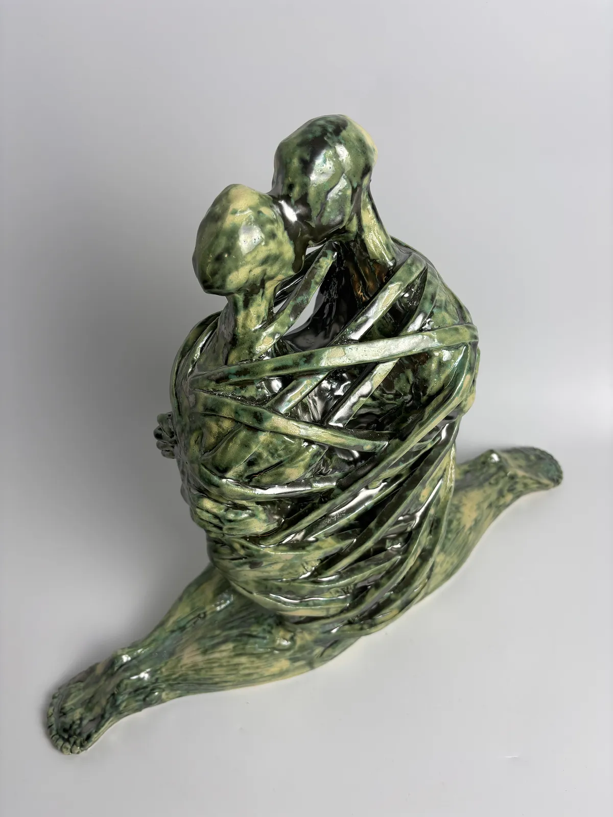 Image of Love by VITALIY KRASUTSKIY, made of Chamotte clay, glazes, Sculpture medium, from Lviv, part of the Series 1 series Photo 6 of 10.