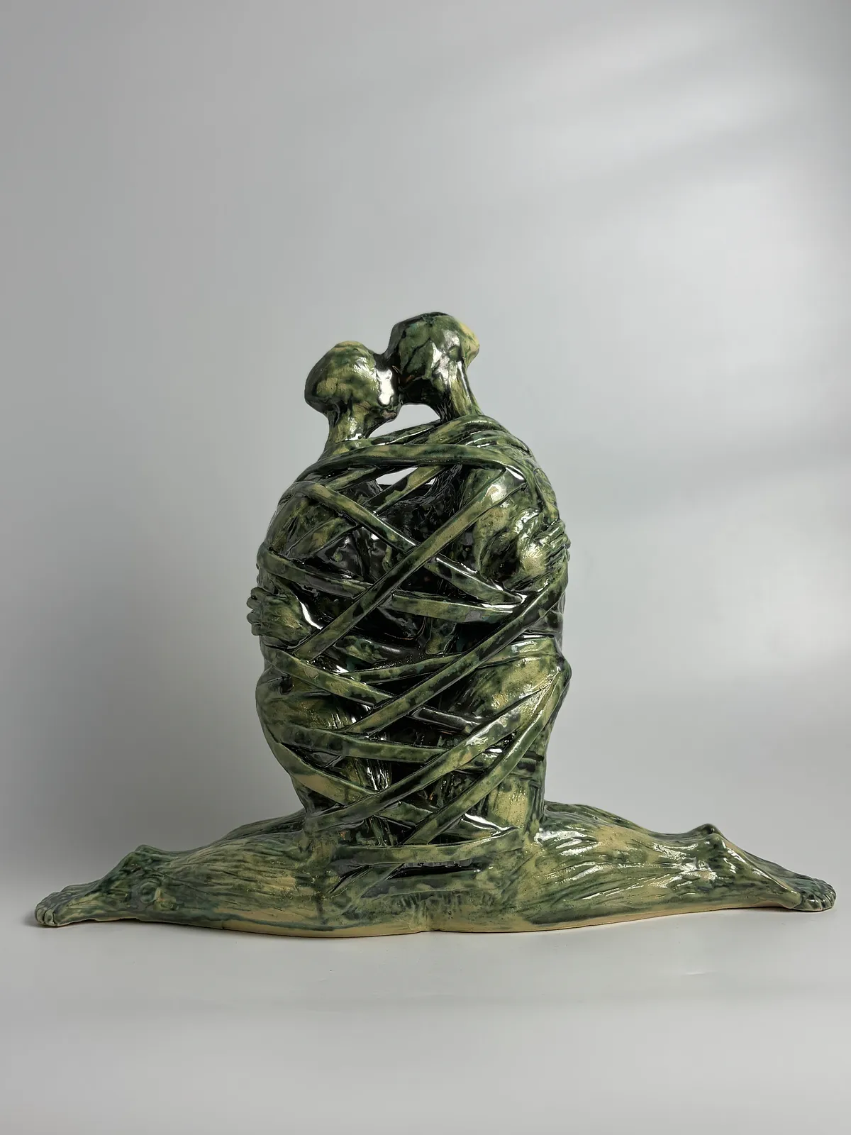 Image of Love by VITALIY KRASUTSKIY, made of Chamotte clay, glazes, Sculpture medium, from Lviv, part of the Series 1 series Photo 1 of 10.