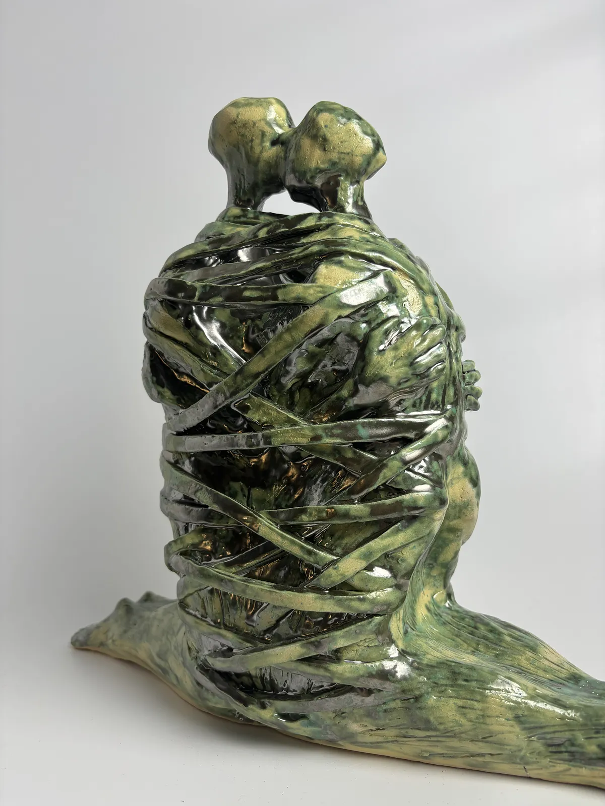 Image of Love by VITALIY KRASUTSKIY, made of Chamotte clay, glazes, Sculpture medium, from Lviv, part of the Series 1 series Photo 8 of 10.