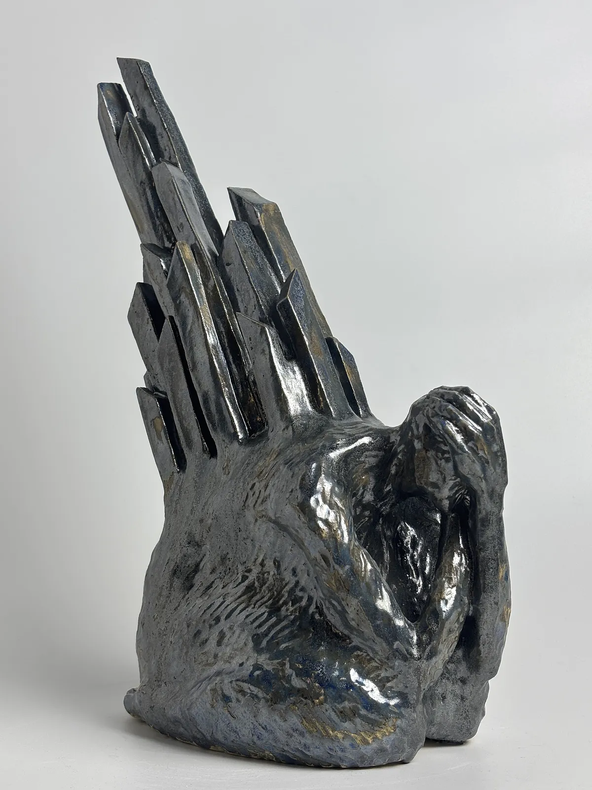 Image of Thorns by VITALIY KRASUTSKIY, made of Chamotte clay, glazes, Sculpture medium, from Lviv, part of the Series 1 series, priced at €600 Photo 3 of 9.