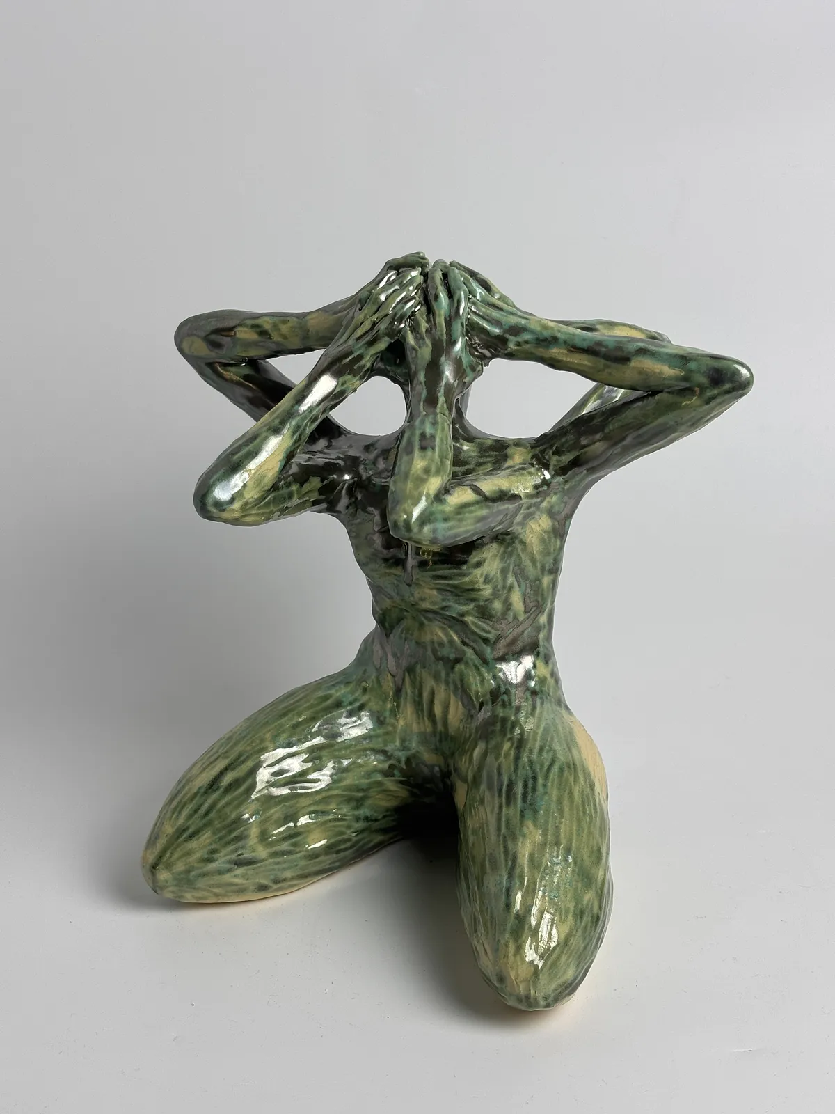 Image of Pressure II by VITALIY KRASUTSKIY, made of Chamotte clay, glazes, Sculpture medium, from Lviv, part of the Series 1 series, priced at €500 Photo 2 of 11.