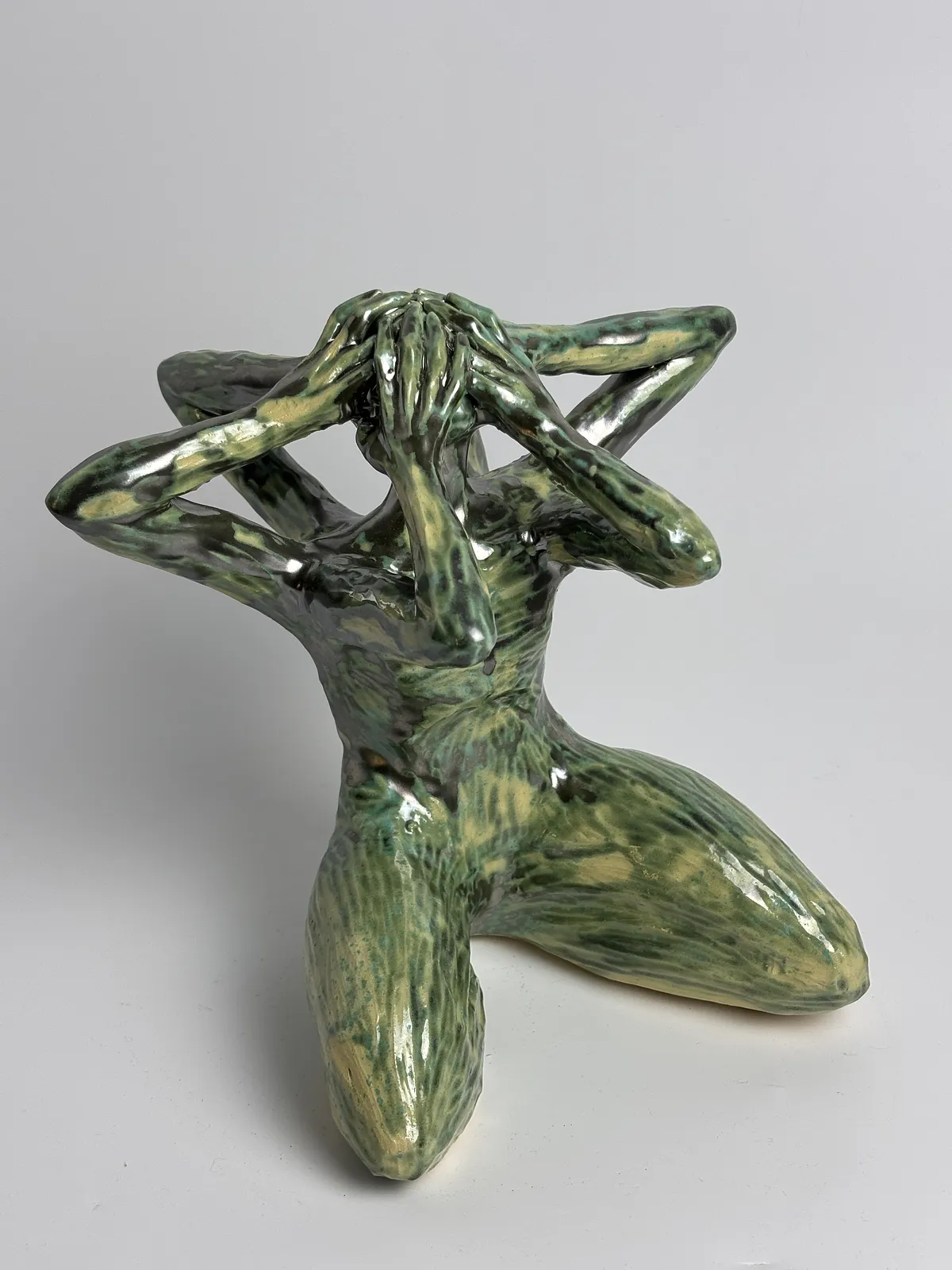 Image of Pressure II by VITALIY KRASUTSKIY, made of Chamotte clay, glazes, Sculpture medium, from Lviv, part of the Series 1 series, priced at €500 Photo 3 of 11.