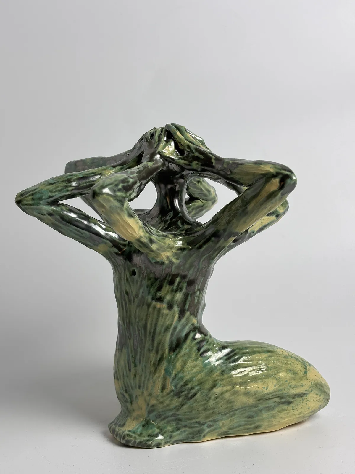 Image of Pressure II by VITALIY KRASUTSKIY, made of Chamotte clay, glazes, Sculpture medium, from Lviv, part of the Series 1 series, priced at €500 Photo 4 of 11.