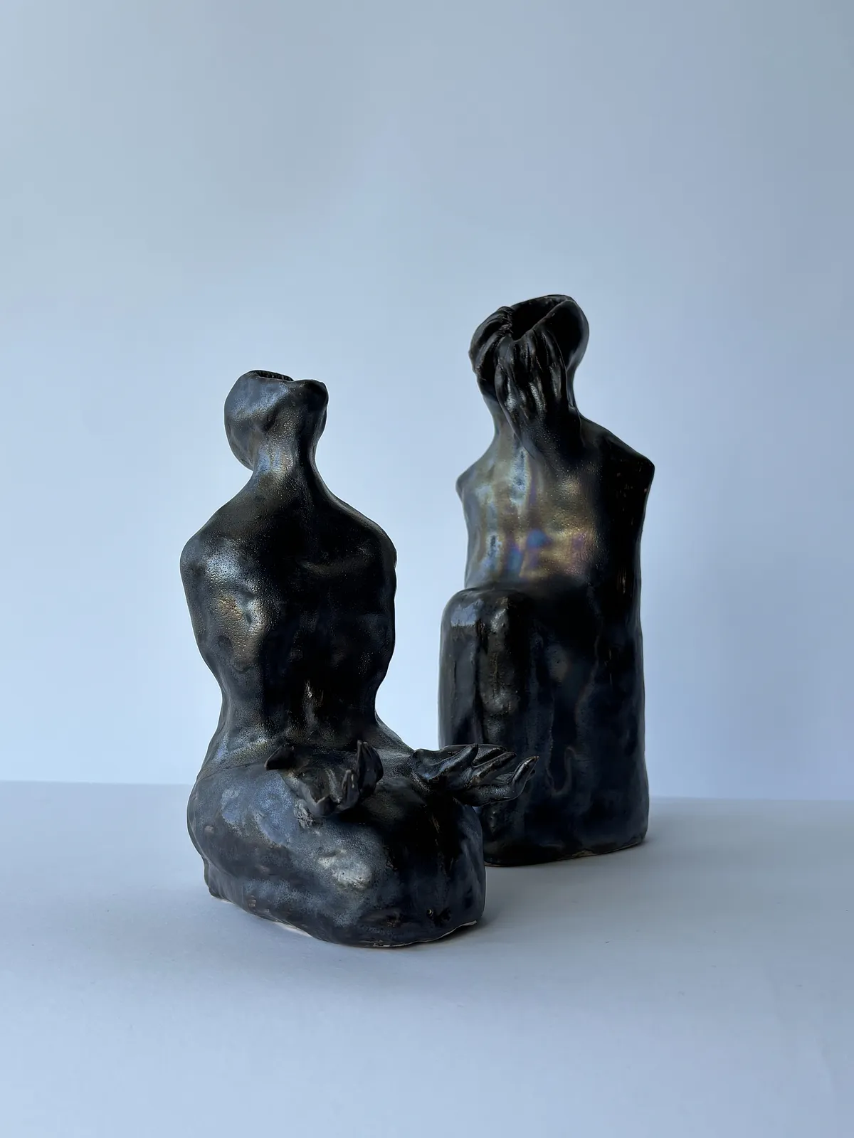 Image of Burnout by VITALIY KRASUTSKIY, made of Chamotte clay, glazes, Sculpture medium, from Lviv, part of the Series 1 series Photo 2 of 5.