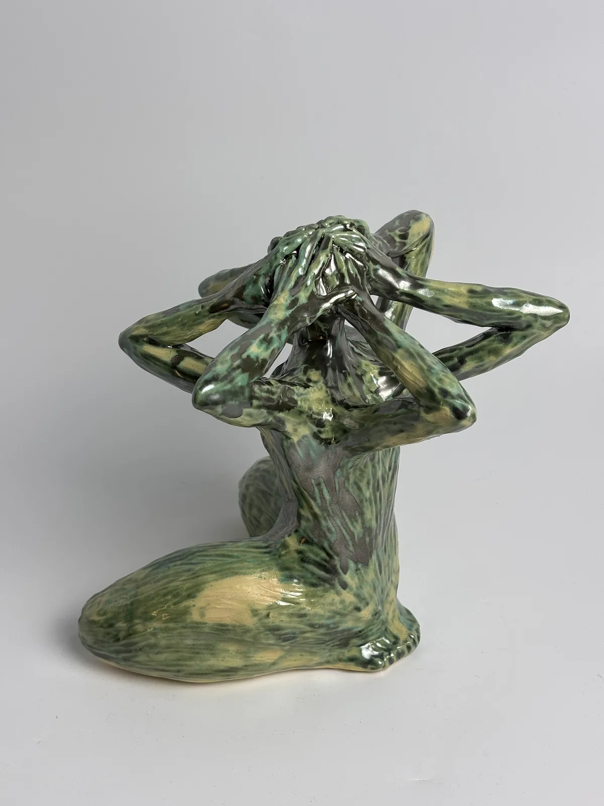 Image of Pressure II by VITALIY KRASUTSKIY, made of Chamotte clay, glazes, Sculpture medium, from Lviv, part of the Series 1 series, priced at €500 Photo 5 of 11.