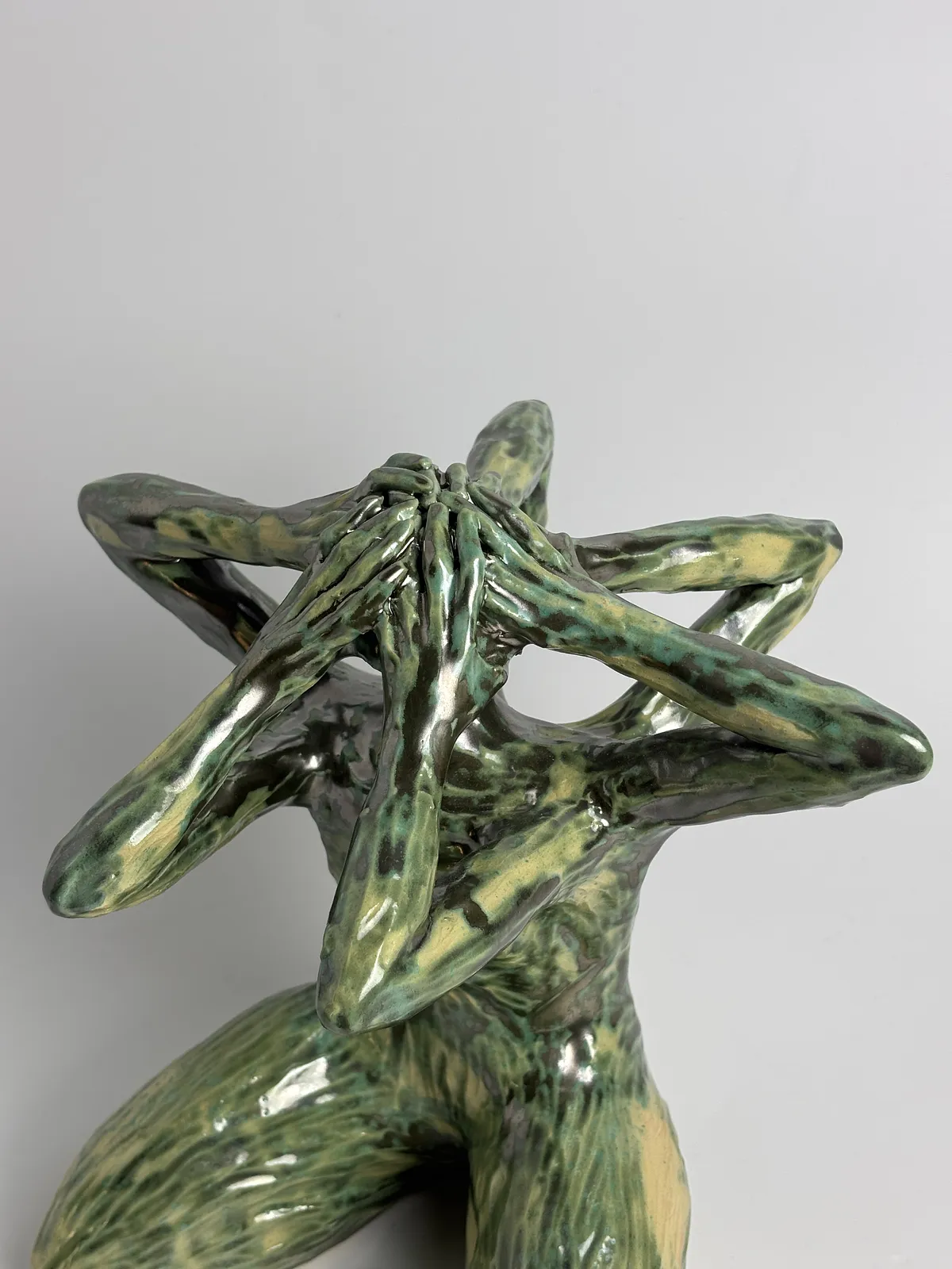 Image of Pressure II by VITALIY KRASUTSKIY, made of Chamotte clay, glazes, Sculpture medium, from Lviv, part of the Series 1 series, priced at €500 Photo 6 of 11.
