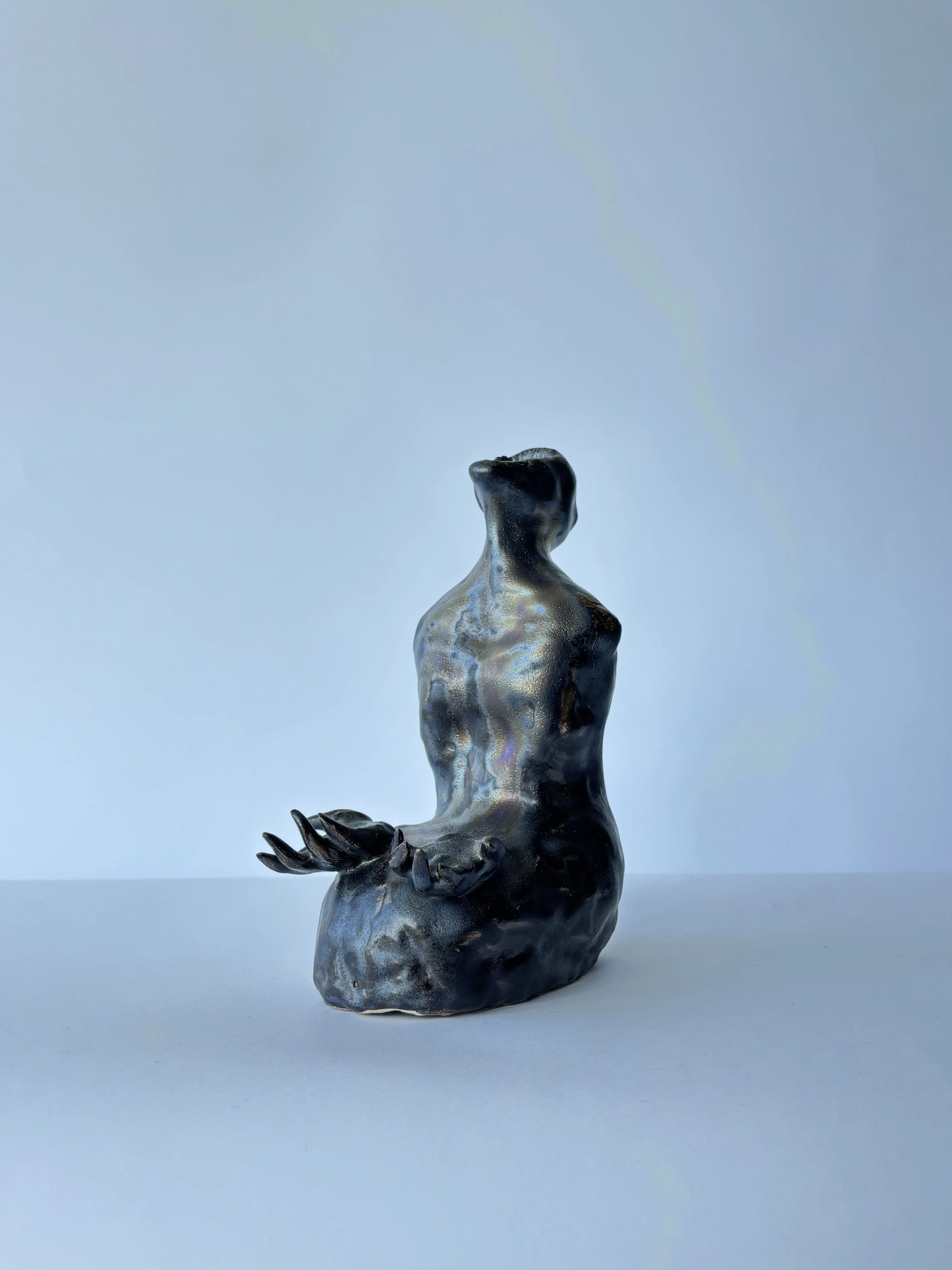 Image of Burnout by VITALIY KRASUTSKIY, made of Chamotte clay, glazes, Sculpture medium, from Lviv, part of the Series 1 series Photo 4 of 5.