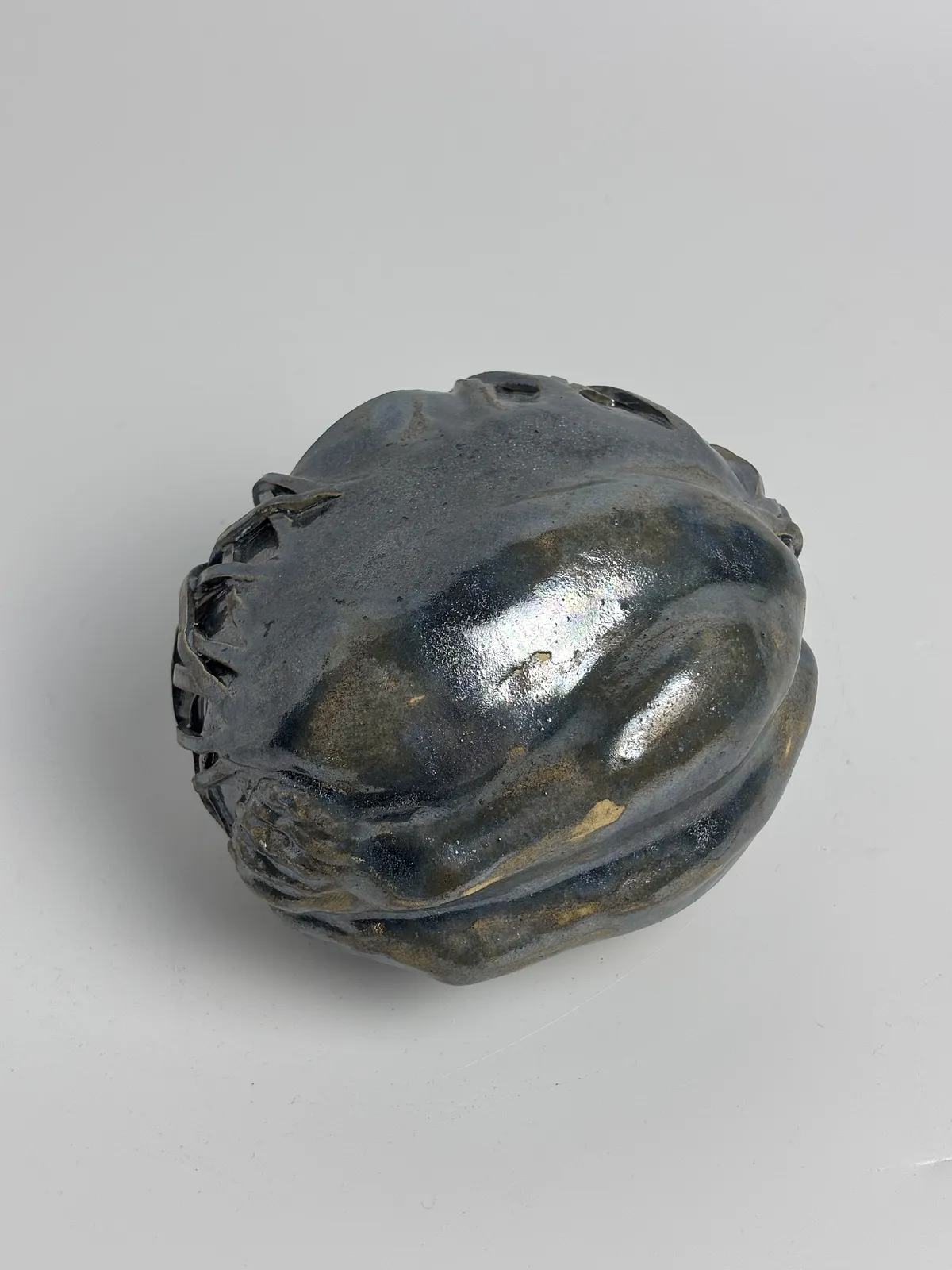 Image of Eyes by VITALIY KRASUTSKIY, made of Chamotte clay, glazes, Sculpture medium, from Lviv, part of the Series 1 series, priced at €200 Photo 2 of 12.