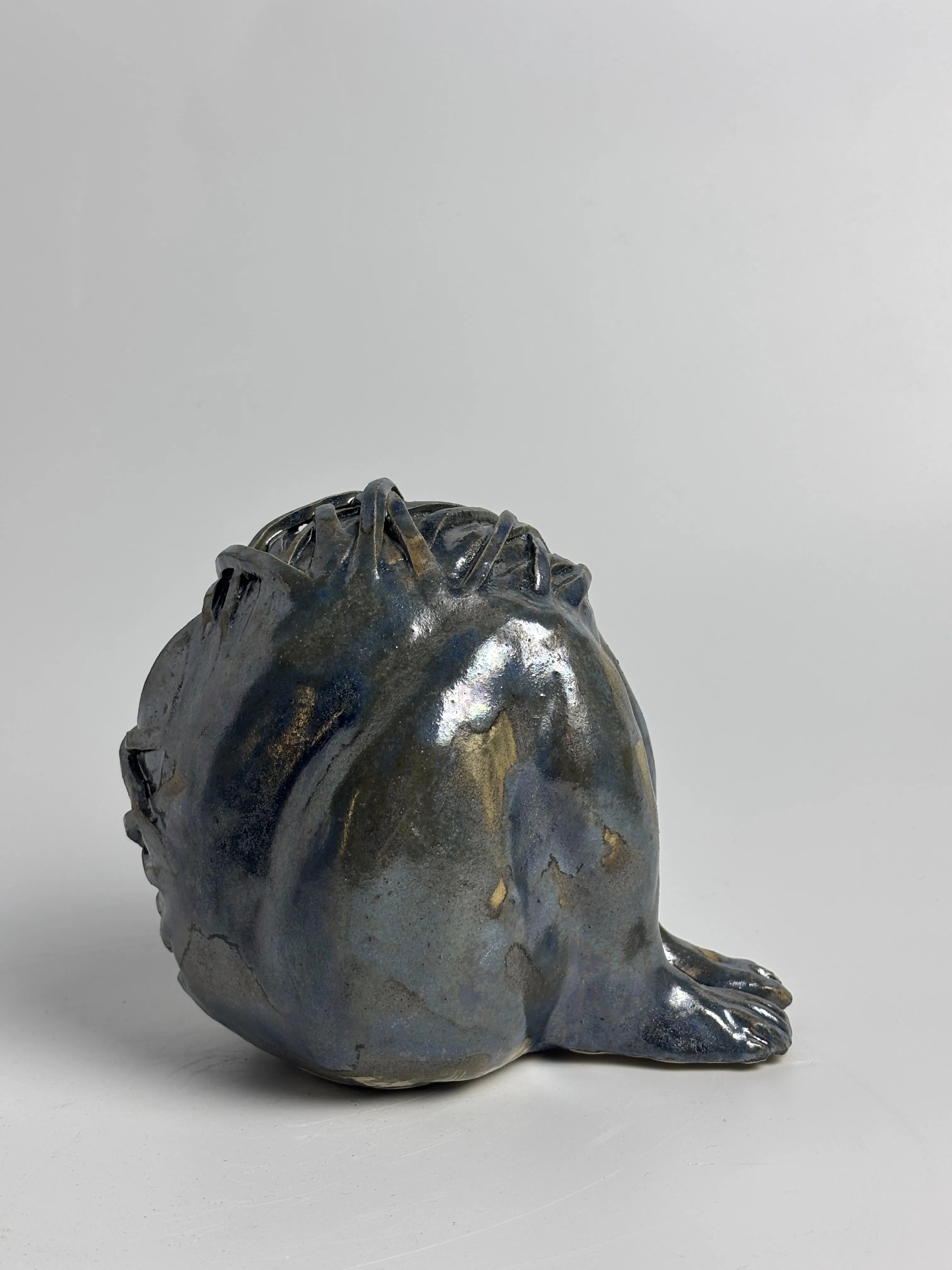 Image of Eyes by VITALIY KRASUTSKIY, made of Chamotte clay, glazes, Sculpture medium, from Lviv, part of the Series 1 series, priced at €500 (≈ 25,885 грн) Photo 9 of 12.