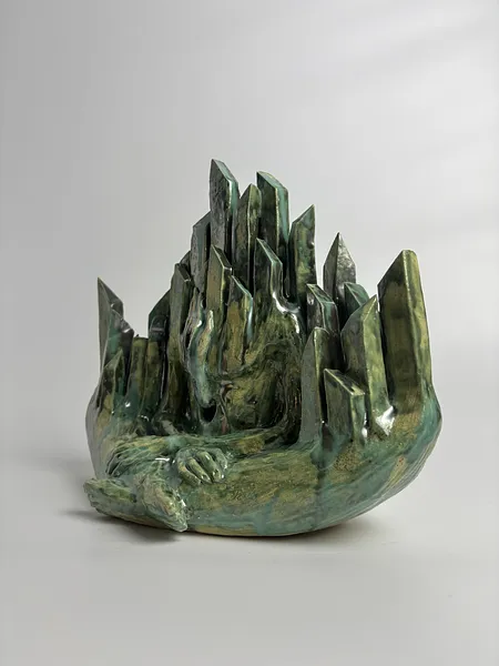 Image of Смарагд by VITALIY KRASUTSKIY, size: 33х27 см, Sculpture medium, part of the Series 1 series, priced at €800 Photo 4 of 10.