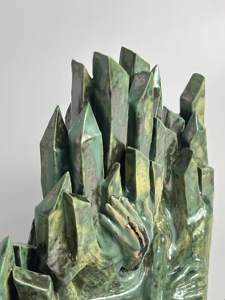 Image of Смарагд by VITALIY KRASUTSKIY, size: 33х27 см, Sculpture medium, part of the Series 1 series, priced at €800 Photo 9 of 10.