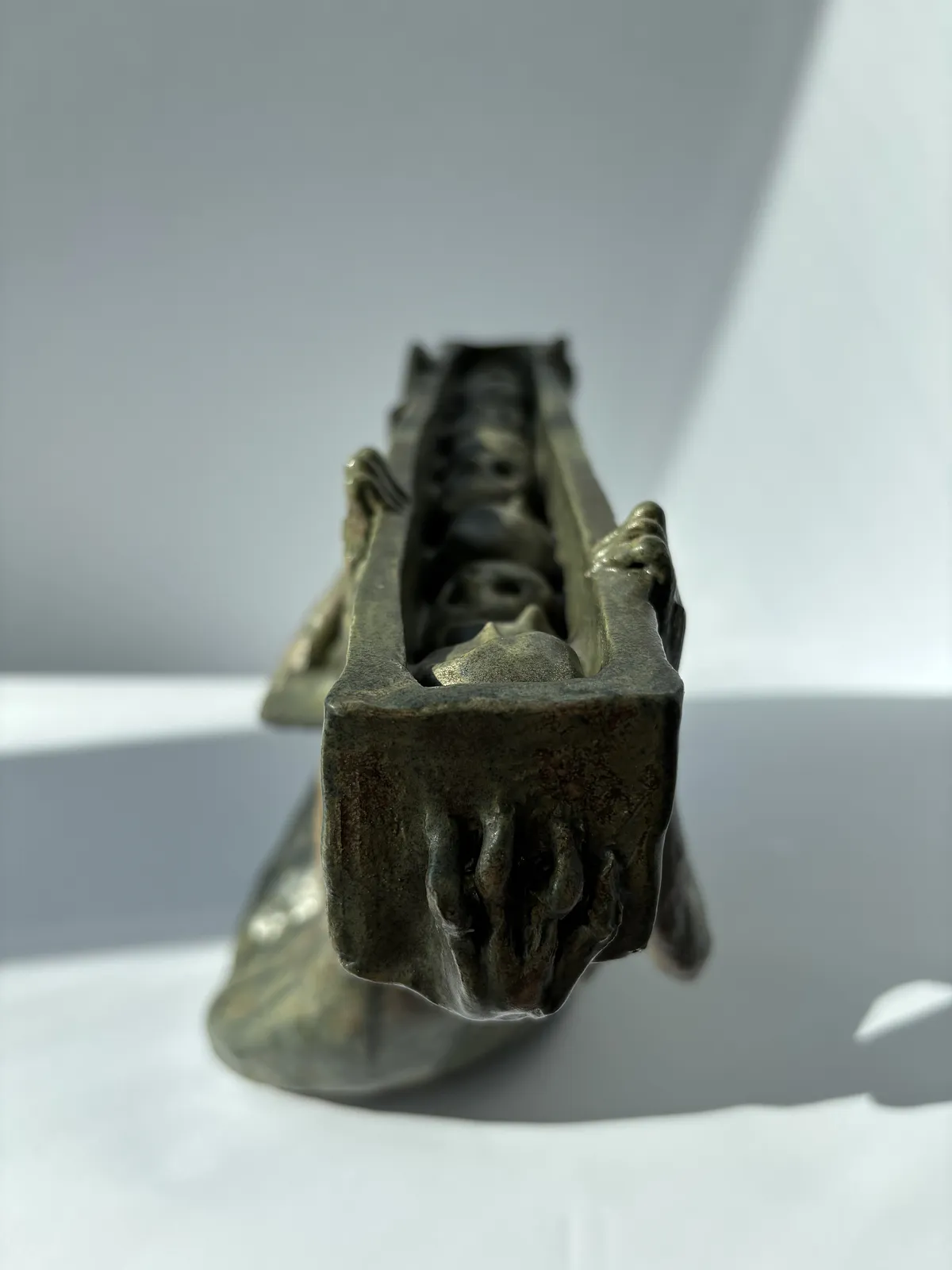 Image of Burden by VITALIY KRASUTSKIY, made of Chamotte clay, glazes, Sculpture medium, from Lviv, part of the Series 1 series Photo 5 of 11.