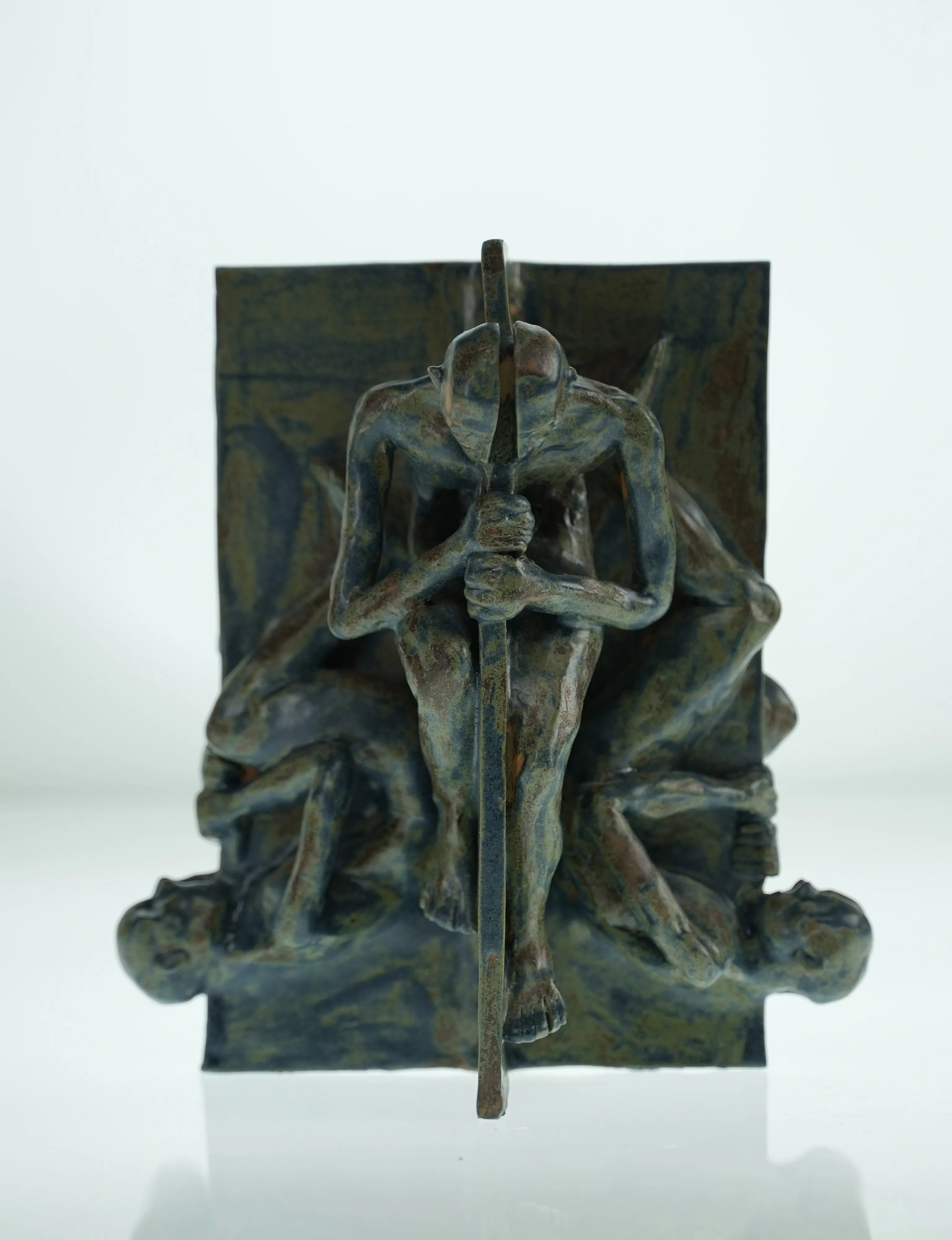 Image of Rebirth by VITALIY KRASUTSKIY, made of Chamotte clay, glazes, Sculpture medium, from Lviv, part of the Series 1 series Photo 1 of 5.