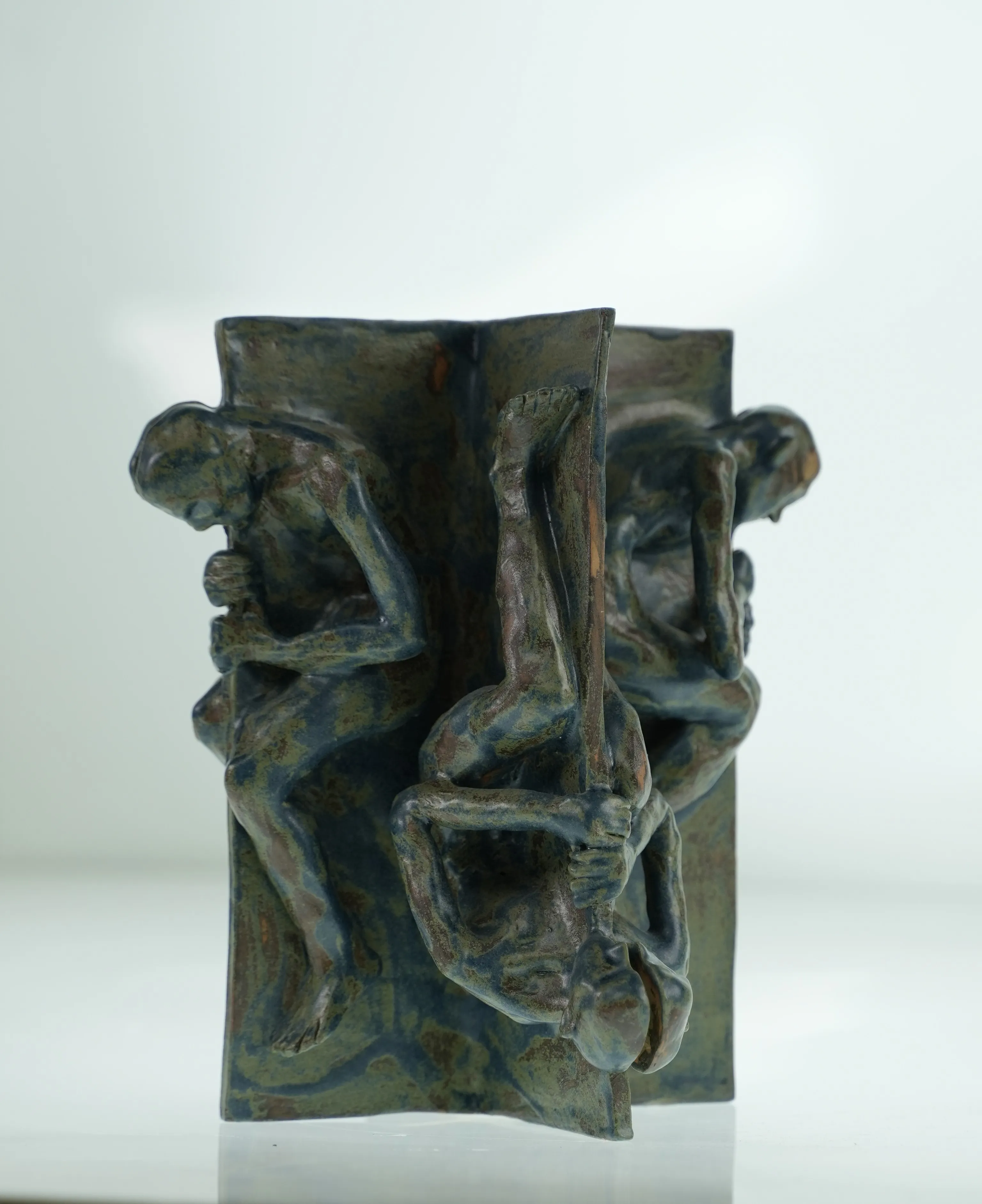 Image of Rebirth by VITALIY KRASUTSKIY, made of Chamotte clay, glazes, Sculpture medium, from Lviv, part of the Series 1 series Photo 3 of 5.