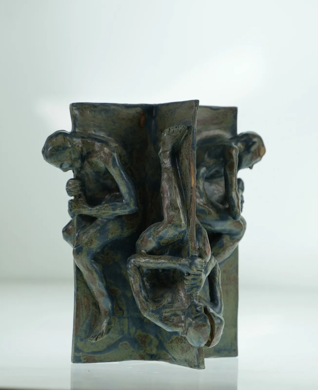 Image of Rebirth by VITALIY KRASUTSKIY, made of Chamotte clay, glazes, Sculpture medium, from Lviv, part of the Series 1 series Photo 3 of 5.