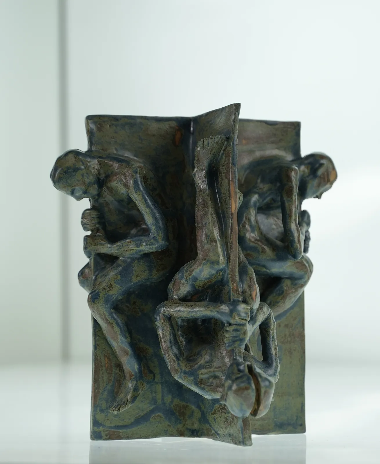 Image of Rebirth by VITALIY KRASUTSKIY, made of Chamotte clay, glazes, Sculpture medium, from Lviv, part of the Series 1 series Photo 5 of 5.