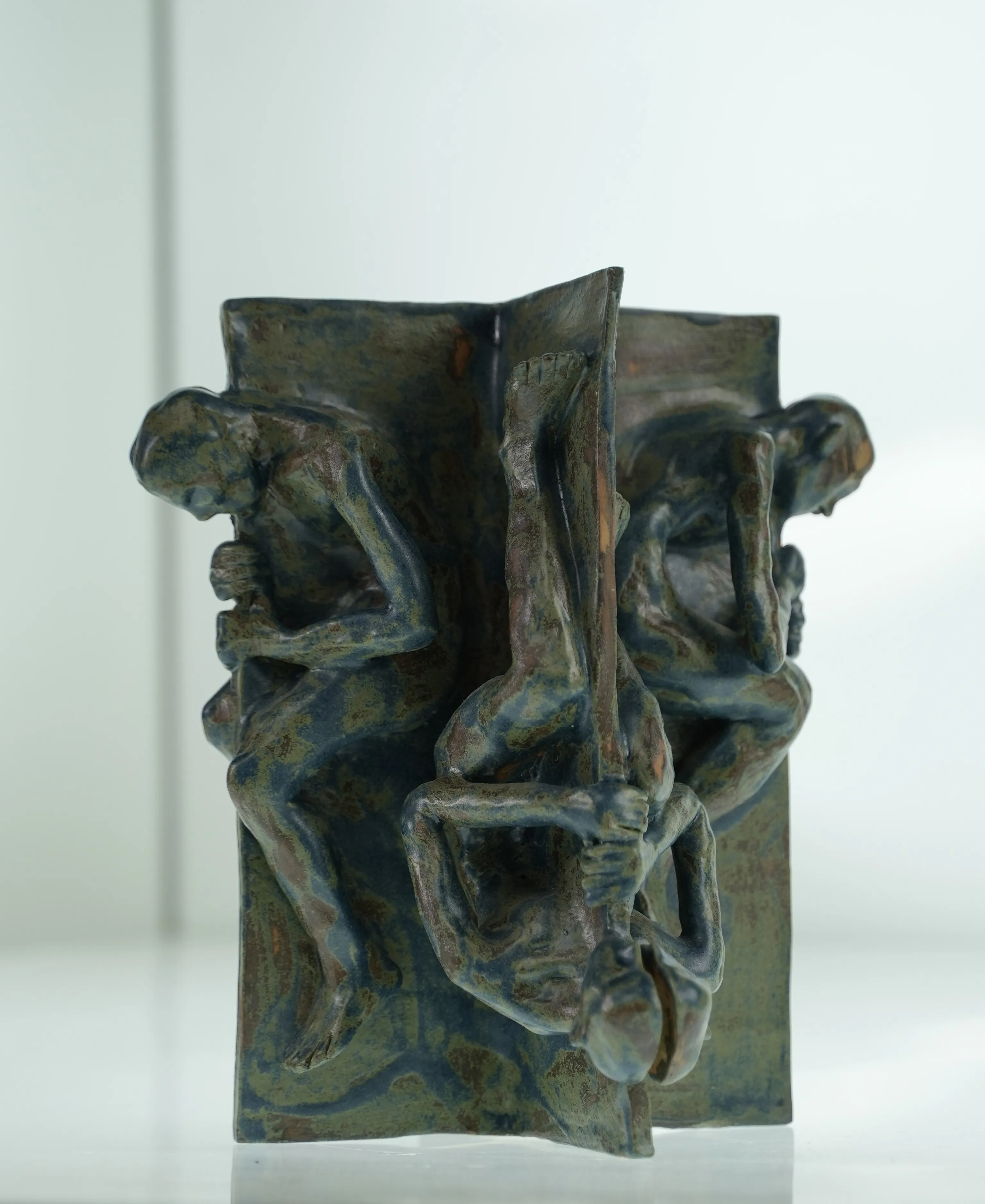 Image of Rebirth by VITALIY KRASUTSKIY, made of Chamotte clay, glazes, Sculpture medium, from Lviv, part of the Series 1 series Photo 5 of 5.