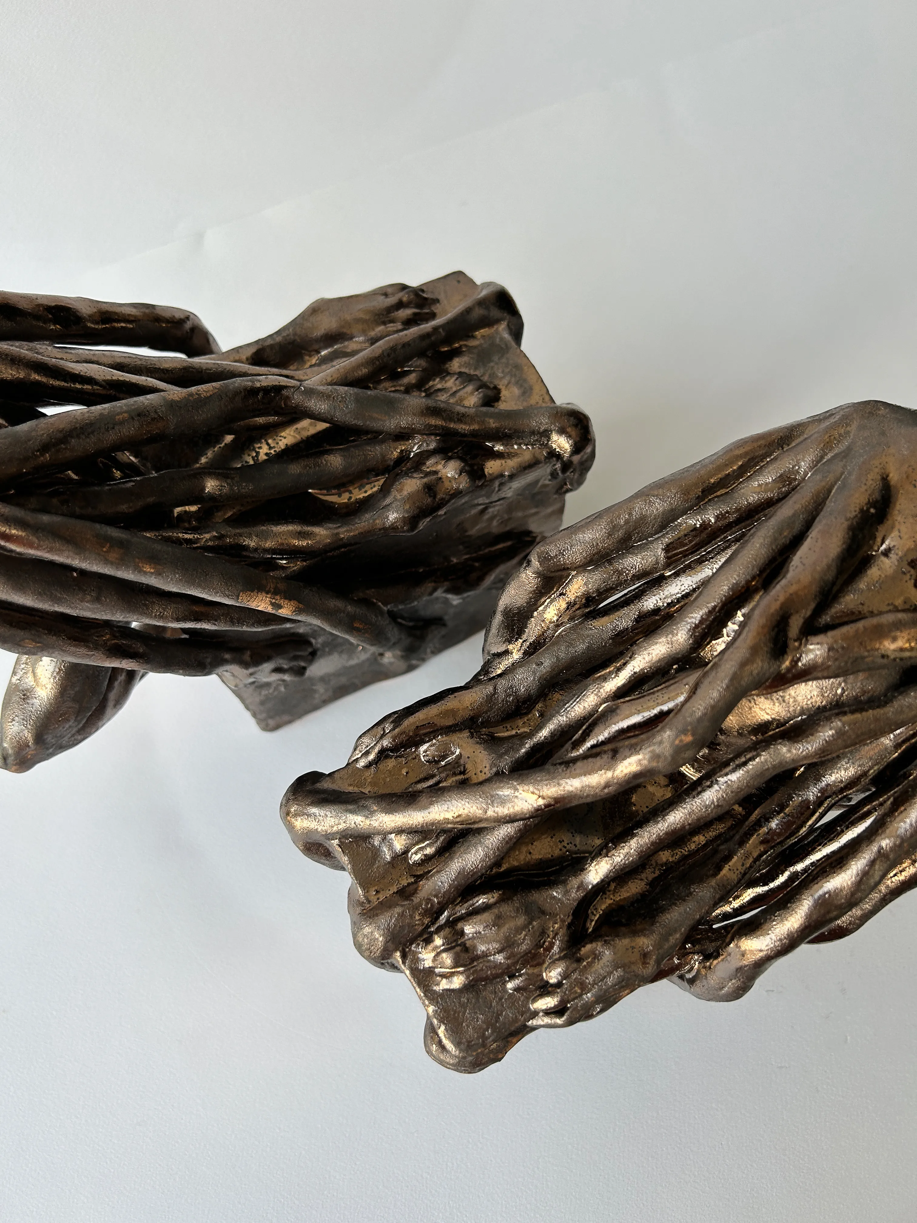 Image of Dependence by VITALIY KRASUTSKIY, size: 35х25х17, made of Chamotte clay, glazes, Sculpture medium, from Lviv, part of the Series 1 series Photo 4 of 7.