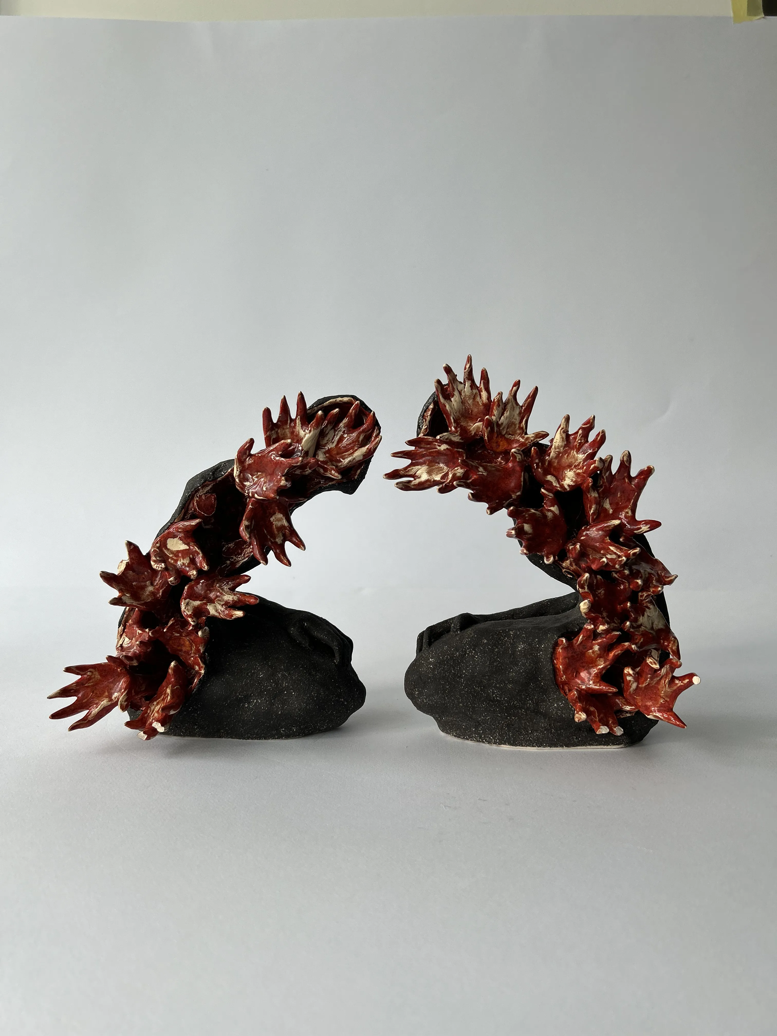 Image of Connection by VITALIY KRASUTSKIY, made of Chamotte clay, glazes, Sculpture medium, from Lviv, part of the Series 1 series Photo 5 of 5.