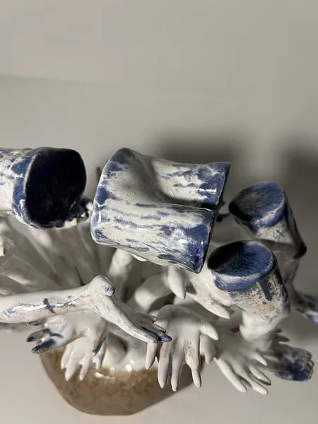 Image of Soul by VITALIY KRASUTSKIY, size: 20х15х15, made of Chamotte clay, glazes, Sculpture medium, from Lviv, part of the Series 1 series Photo 4 of 7.