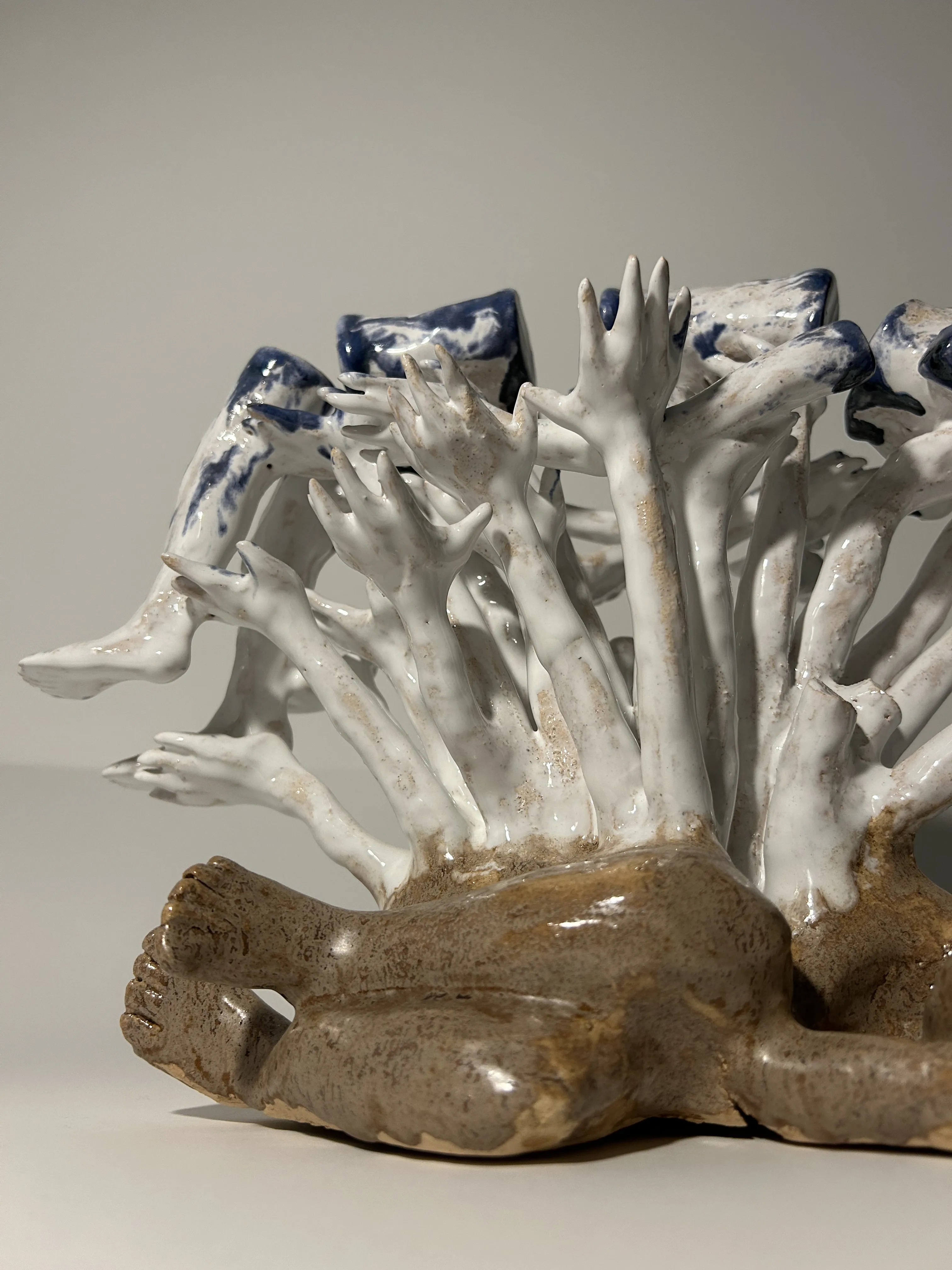 Image of Soul by VITALIY KRASUTSKIY, size: 20х15х15, made of Chamotte clay, glazes, Sculpture medium, from Lviv, part of the Series 1 series Photo 6 of 7.