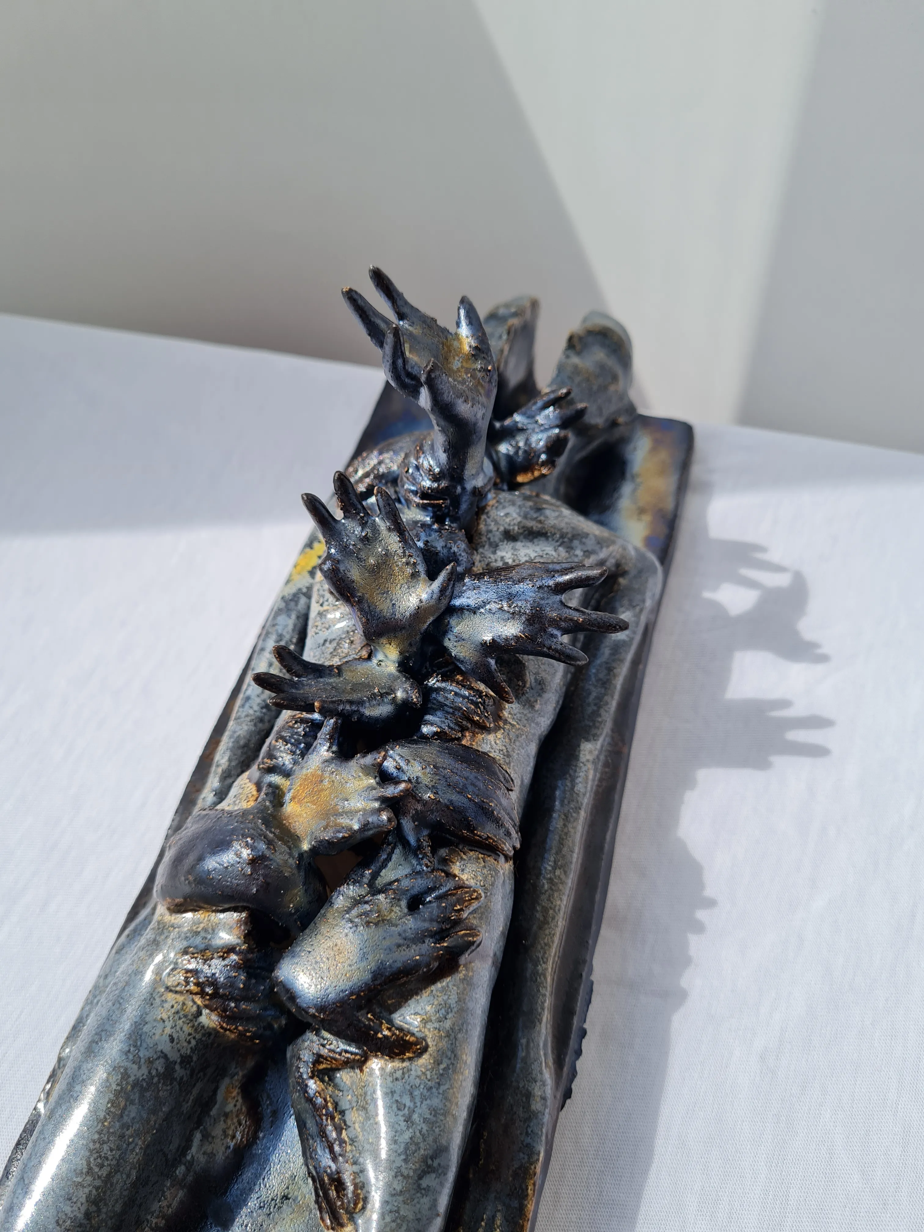 Image of Insomnia by VITALIY KRASUTSKIY, size: 35х25х17, Sculpture medium, from Lviv, part of the Series 1 series Photo 4 of 8.